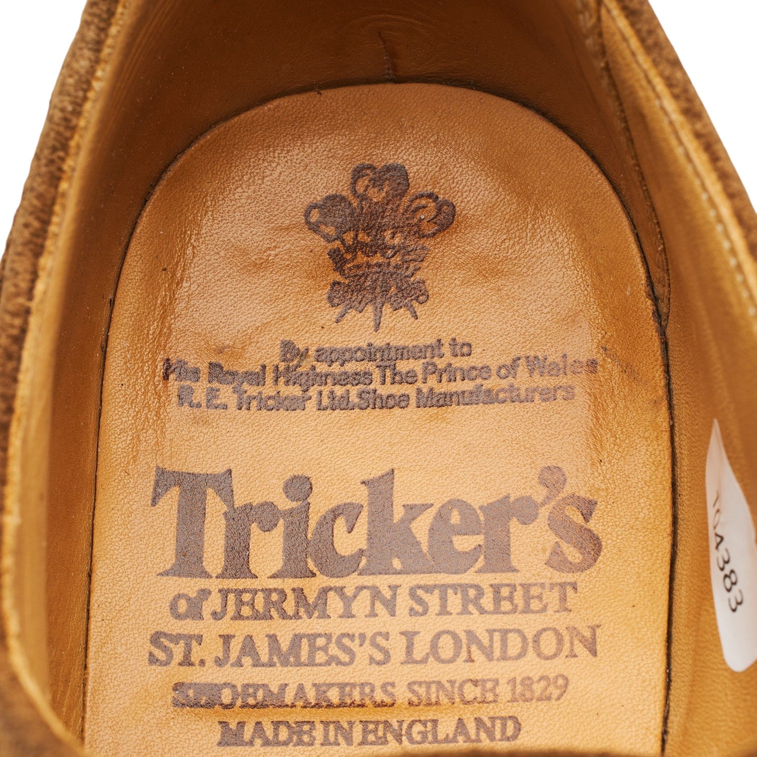 Tricker's Oxford brogue daim marron pointure UK 8