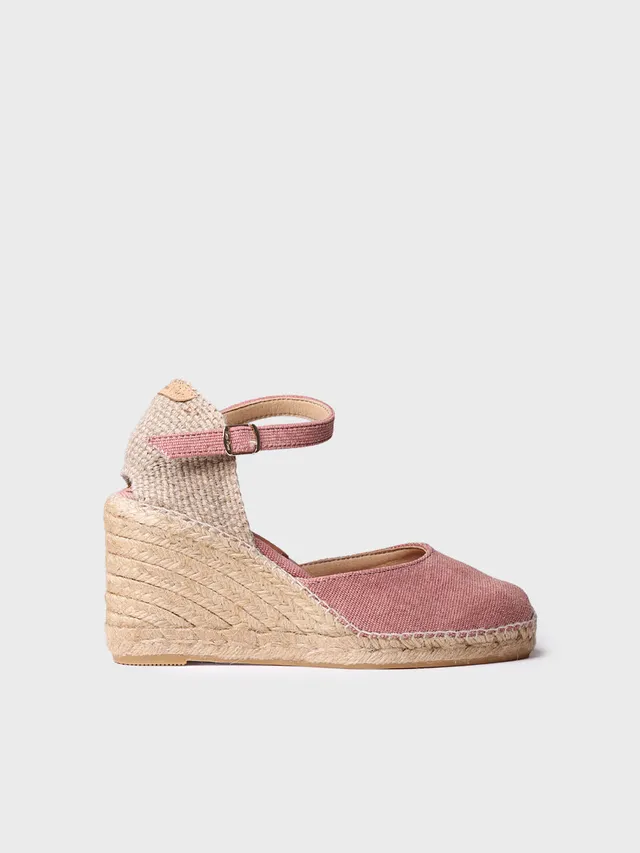 Toni Pons Piper-GY espadrilles lin coton talon 7 cm