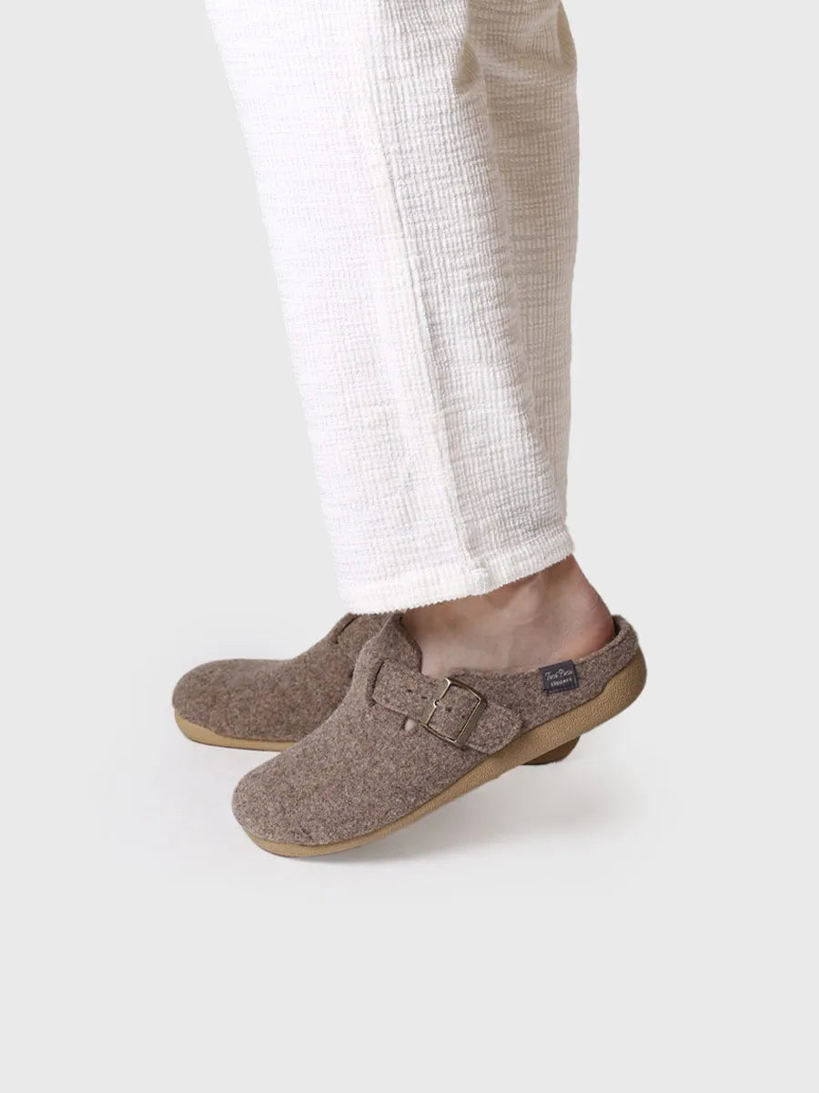 Toni Pons Norton-FP sabot homme feutre taupe