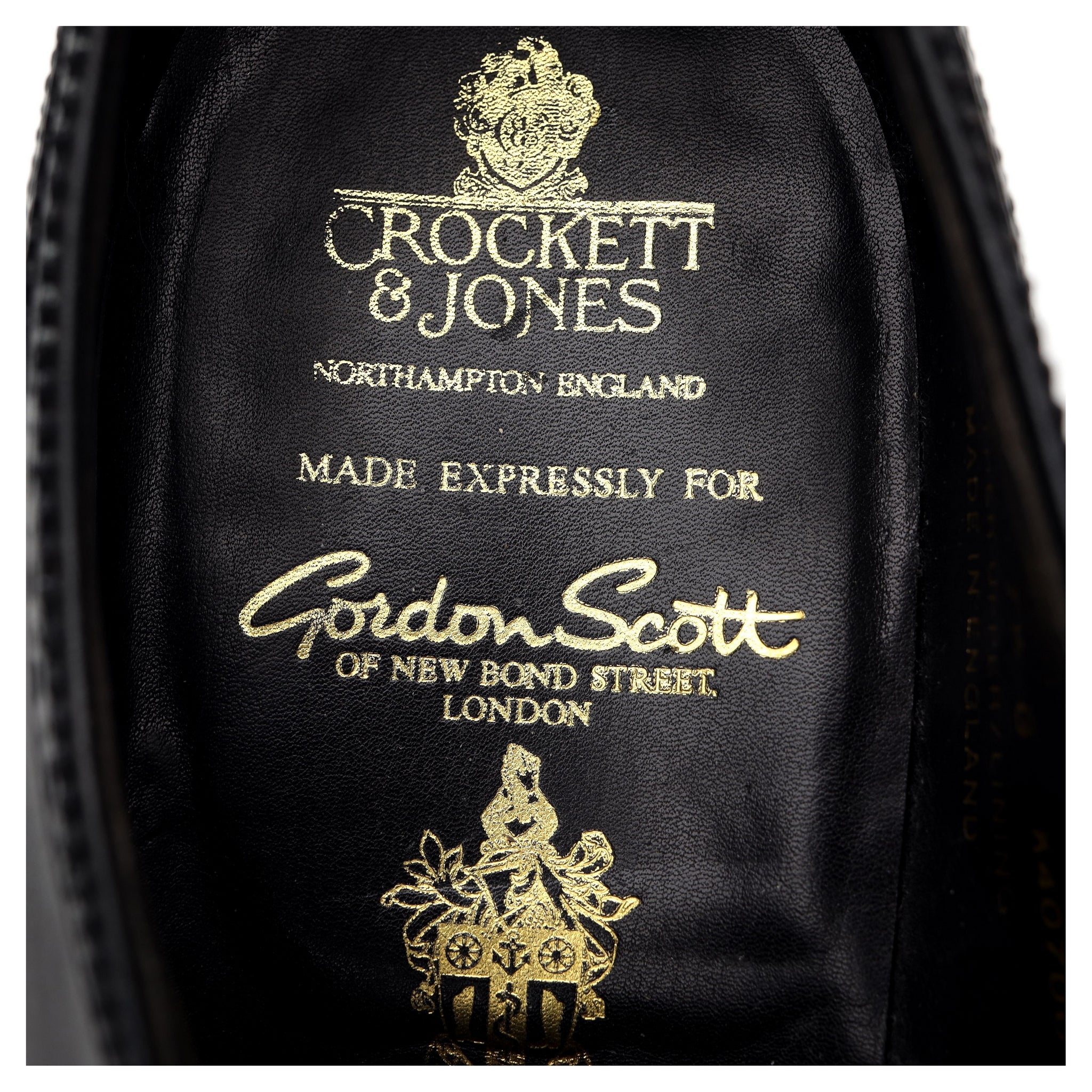 Gordon Scott London richelieu cuir noir UK 7.5