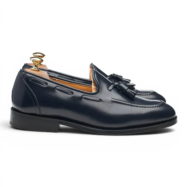 Church's Kingsley 2 mocassins cuir bleu marine UK 6