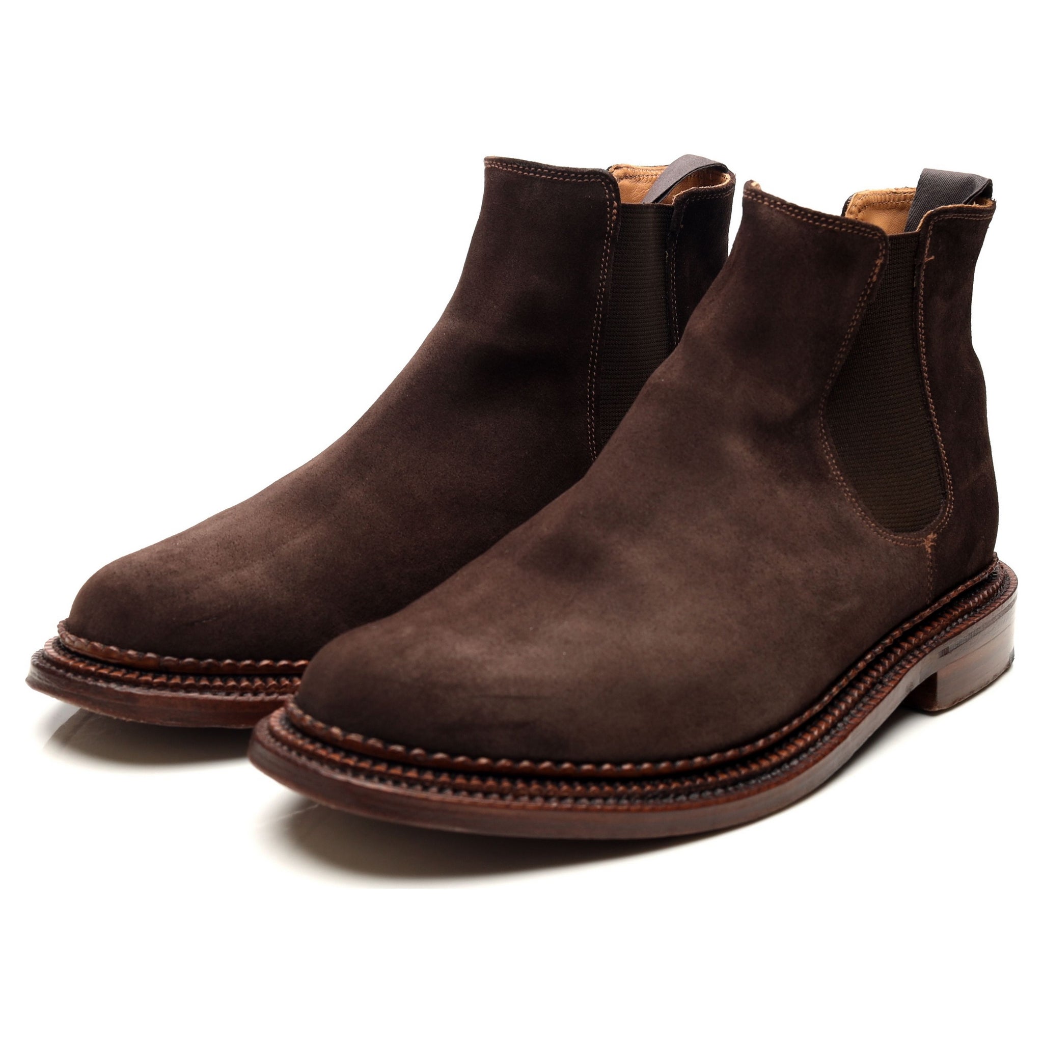 Grenson Christopher boots chelsea daim marron 44