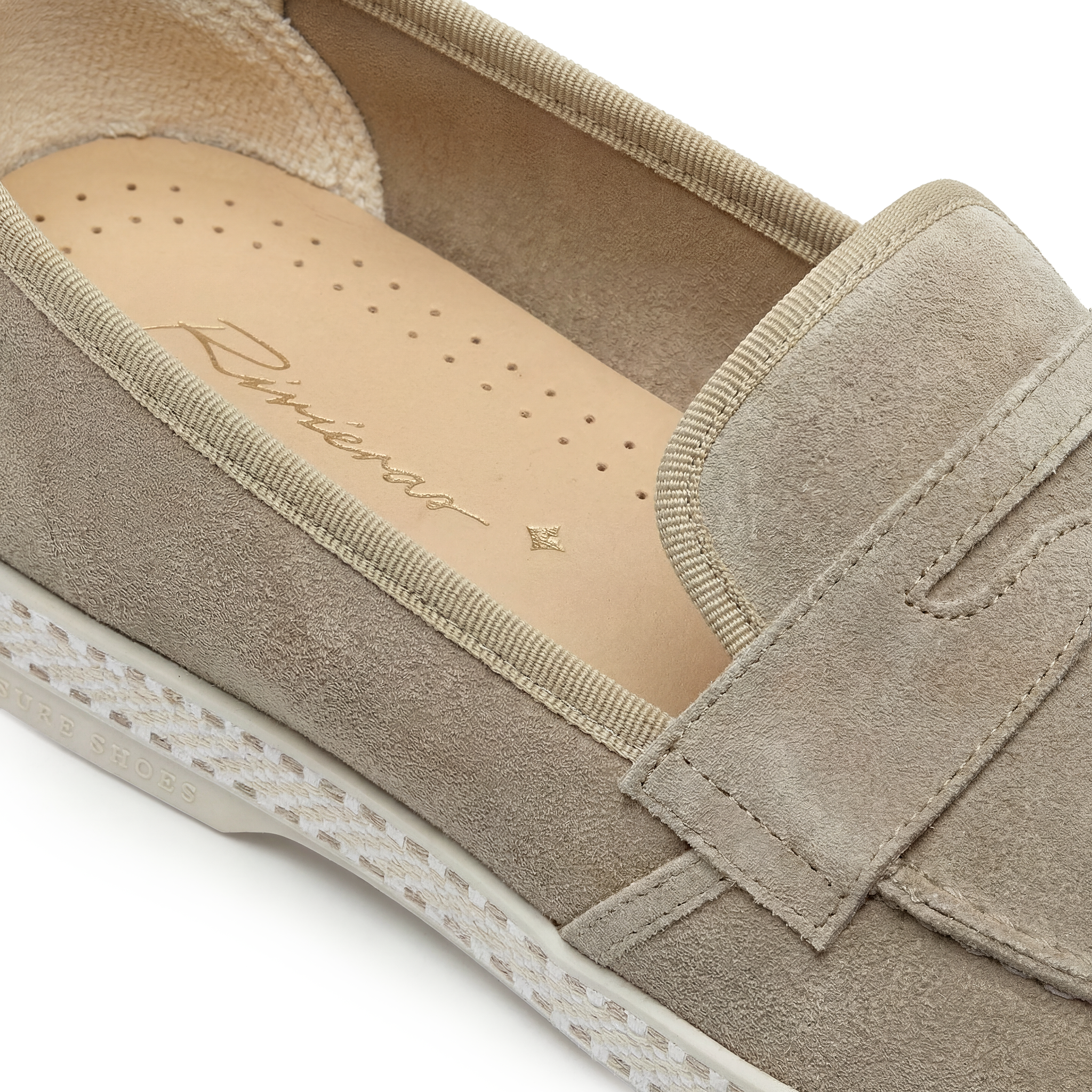 Rivieras Classic Mocassin Beige mocassins cuir