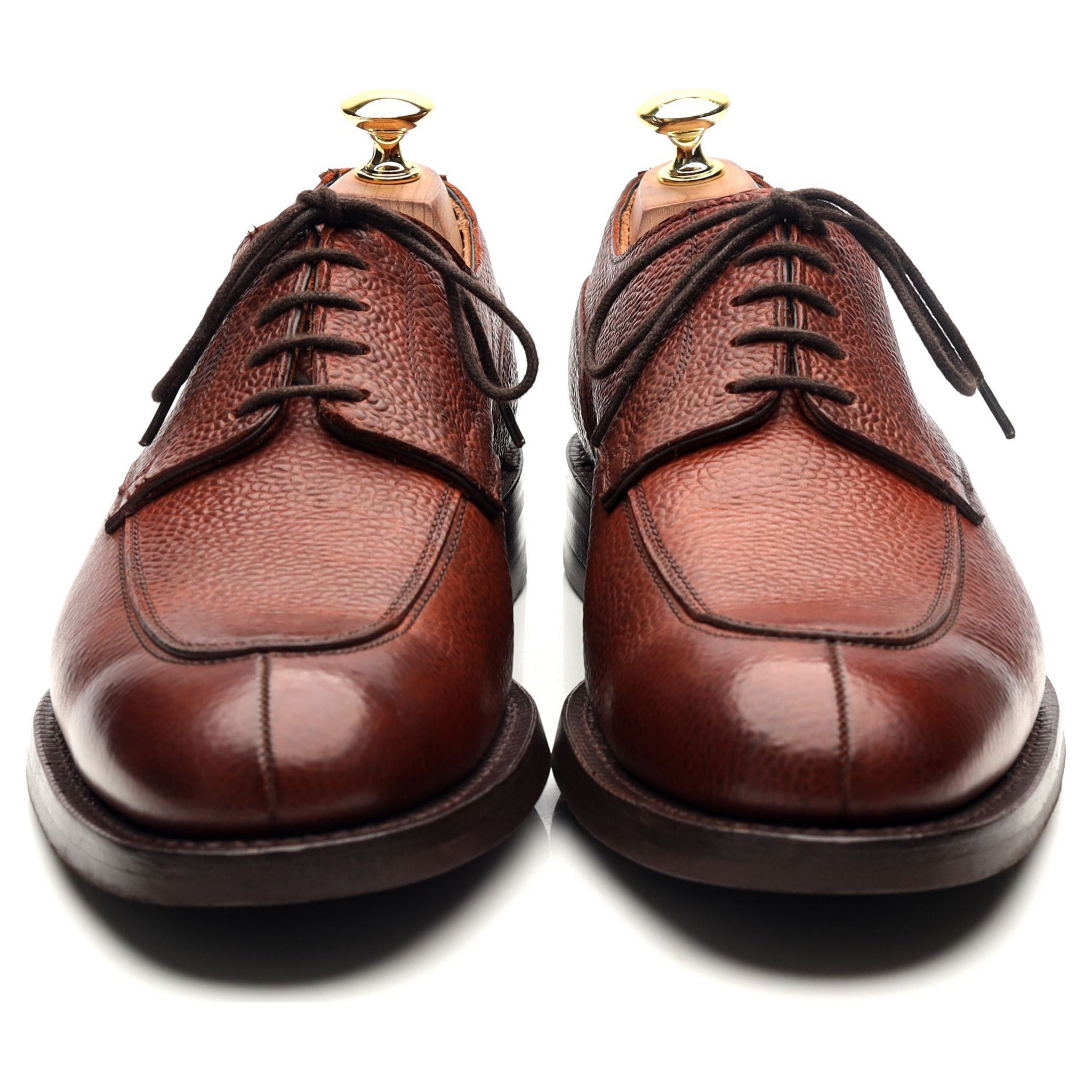 Cheaney Chiswick derby cuir marron UK 8.5 semelle gomme