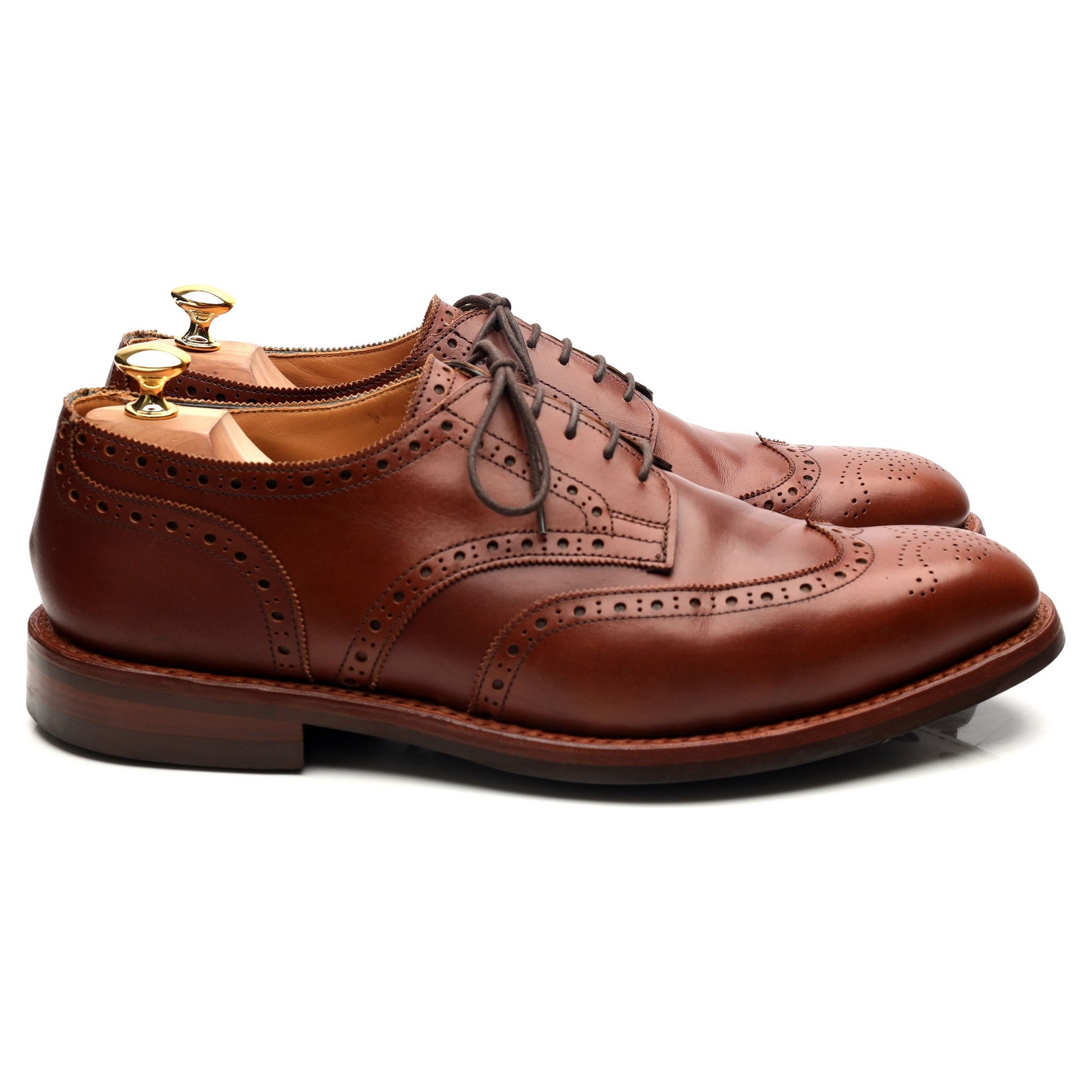 Tricker's Newbury derbies cuir camel pointure UK 11