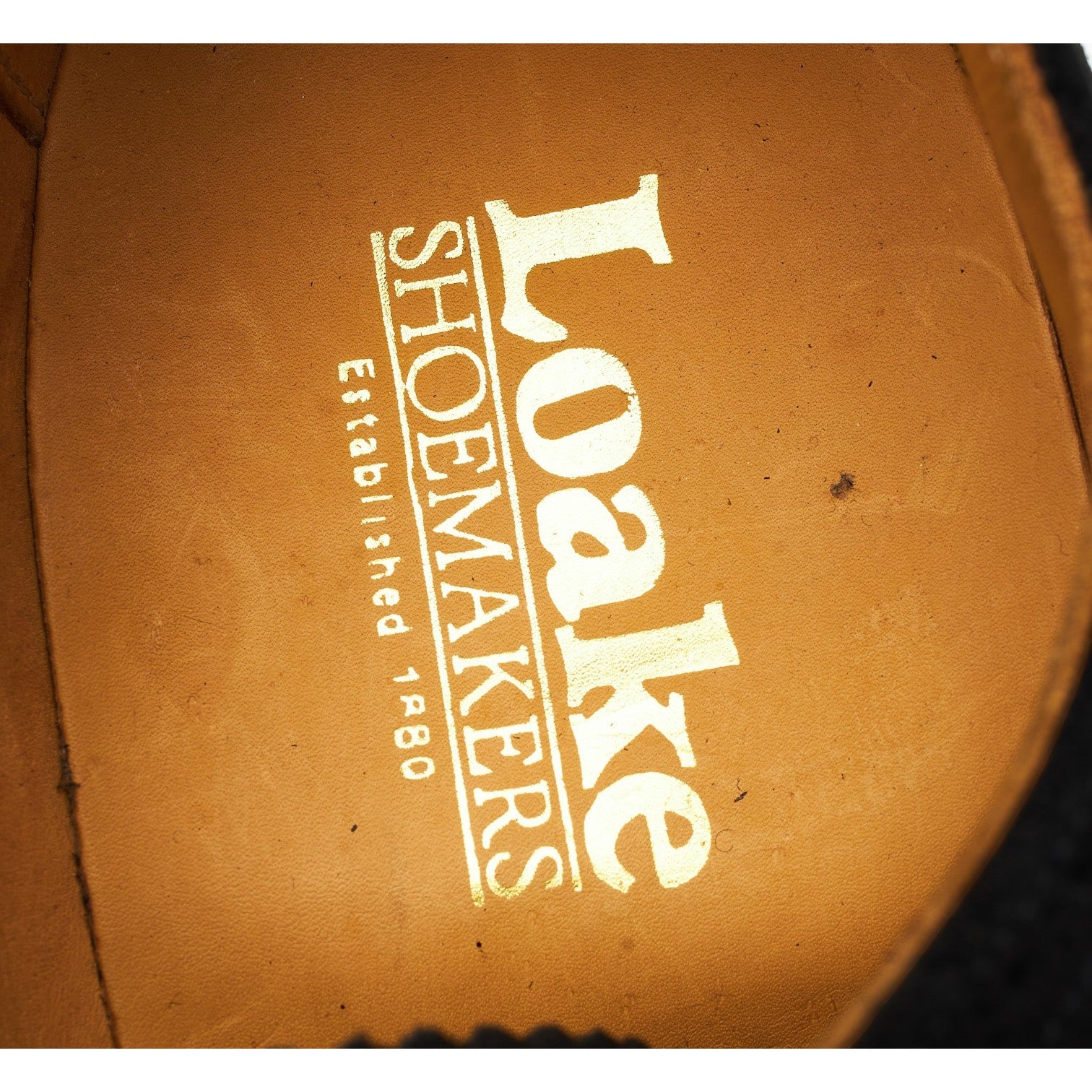 Loake Oxford Brogue chaussures daim noir 8,5