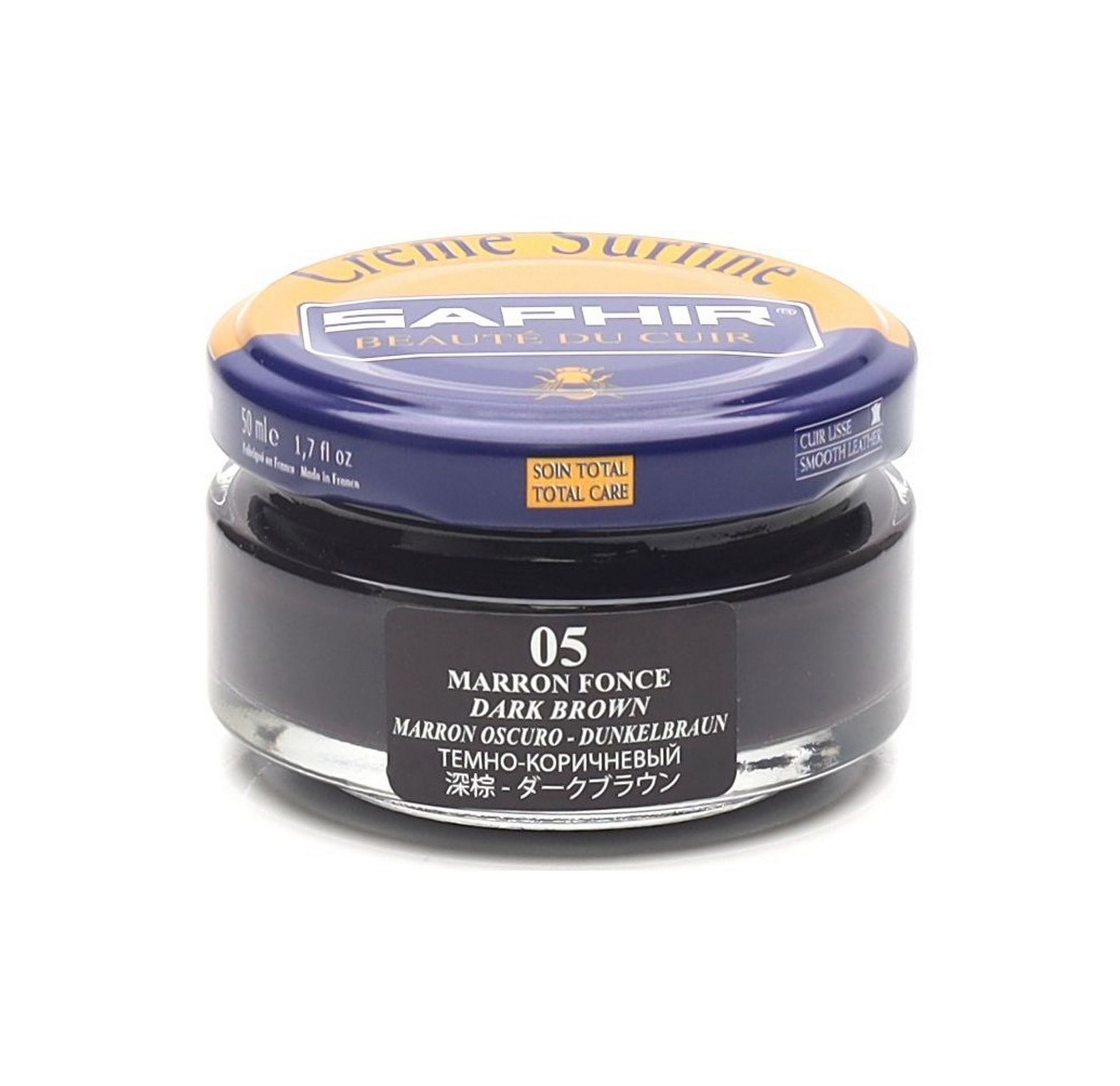 Saphir Crème Surfine cirage cuir 50 ml noir 01 nourrissant