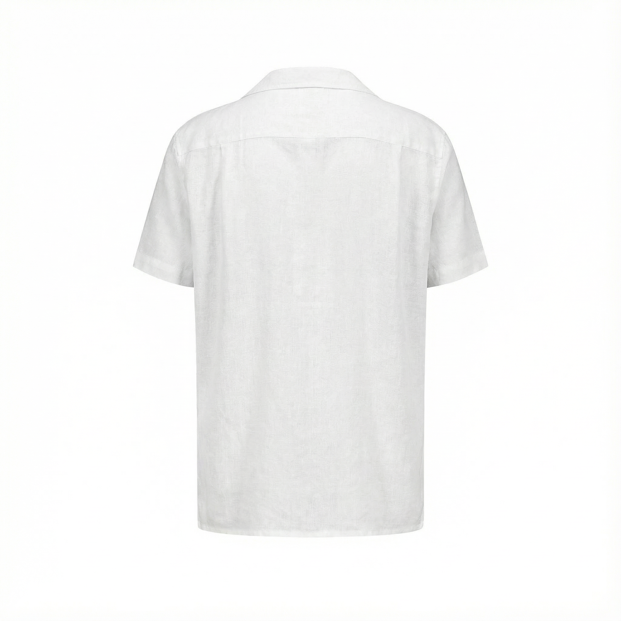 Rivieras Canaries chemise lin blanc manches courtes