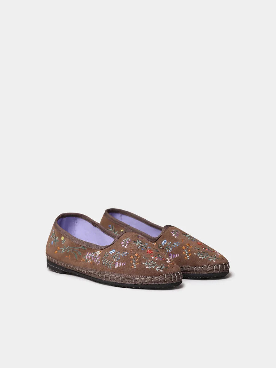 TONI PONS Peralada ballerines cuir fleurs brodées
