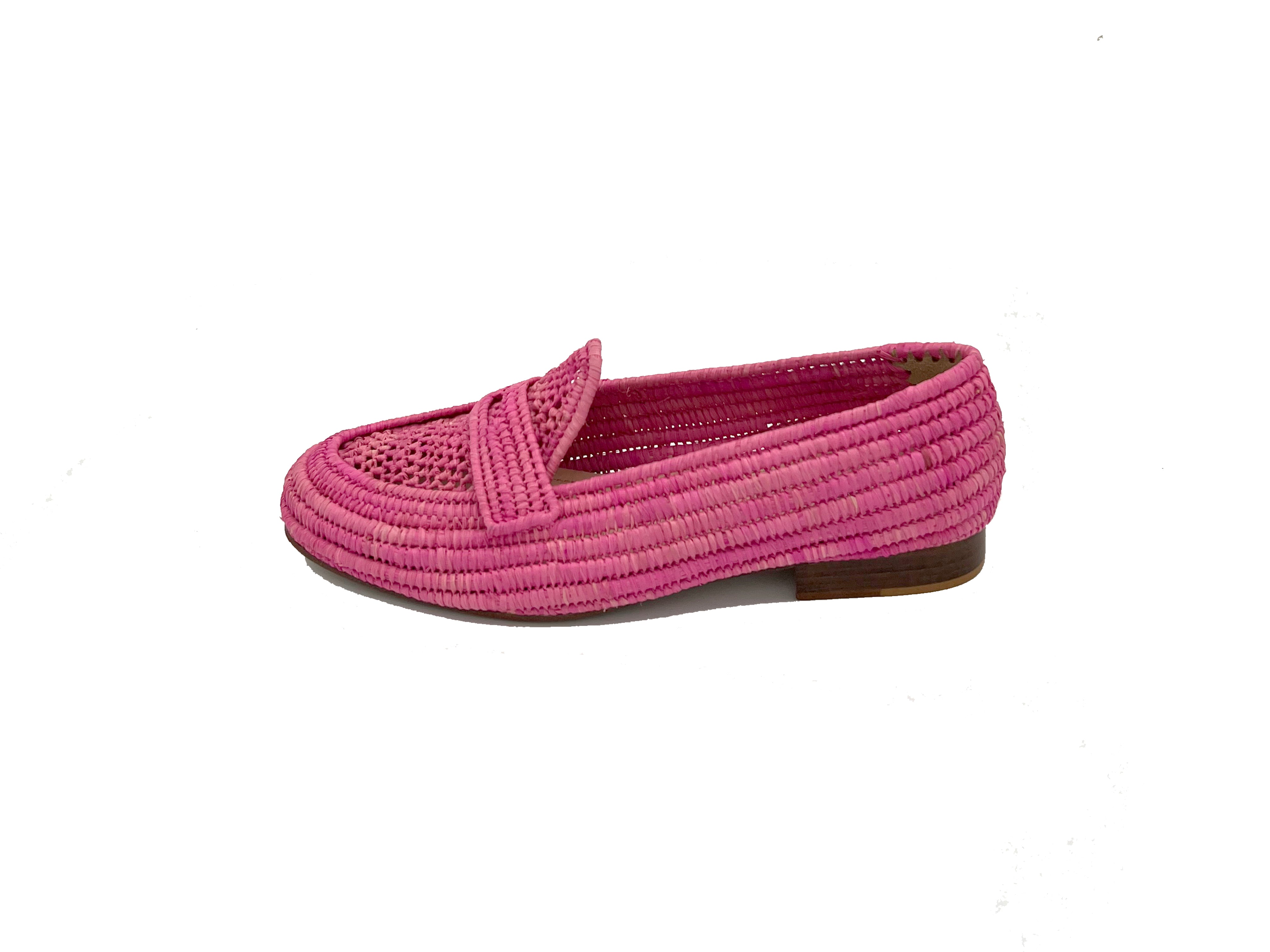 Contre-Allée Racine mocassin femme raphia naturel