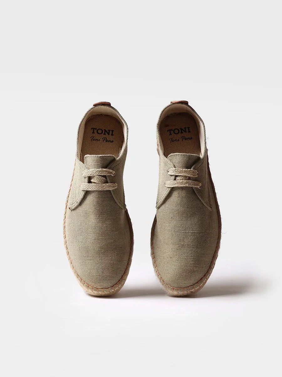 Toni Pons Dixon espadrille homme à lacets toile