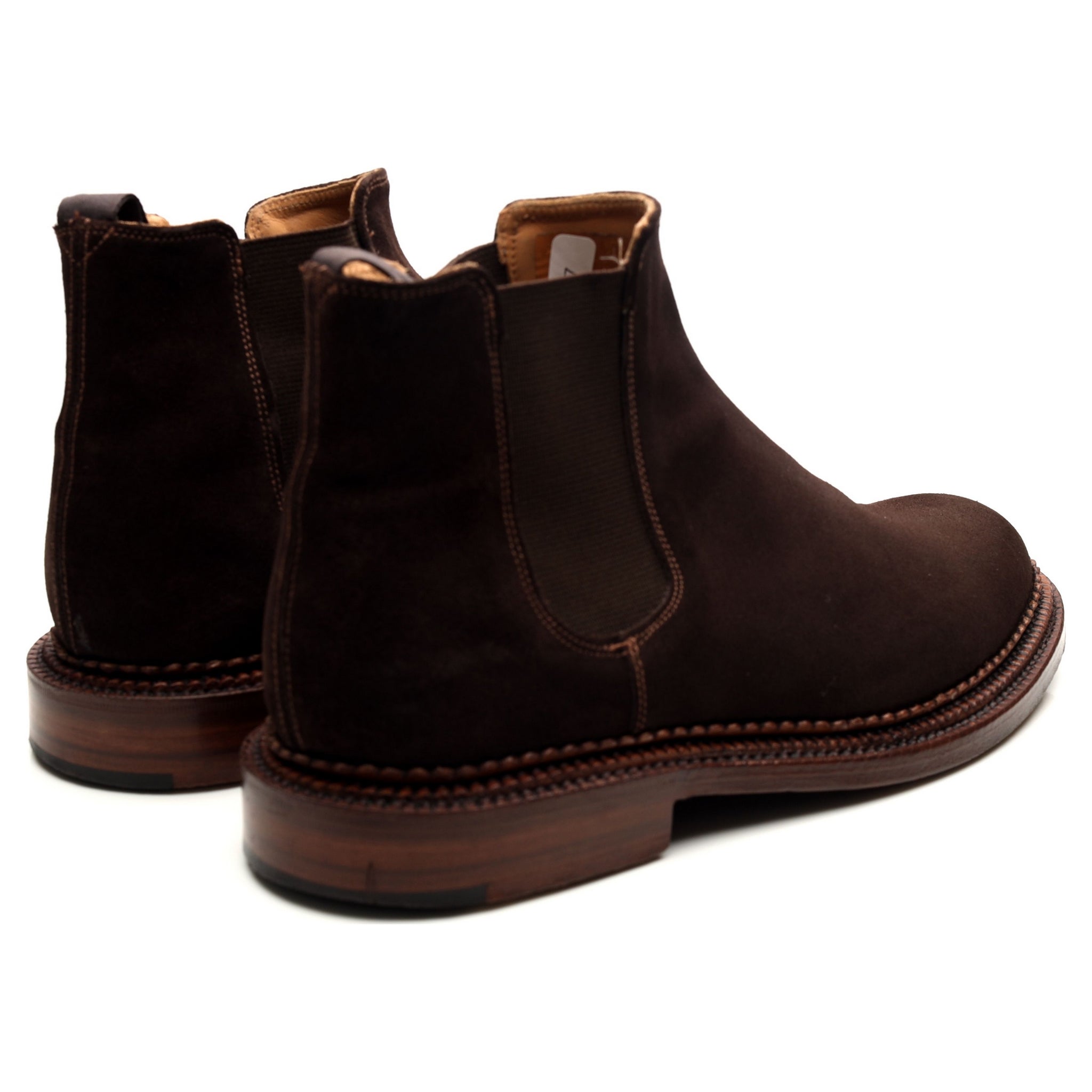 Grenson Christopher boots chelsea daim marron 44