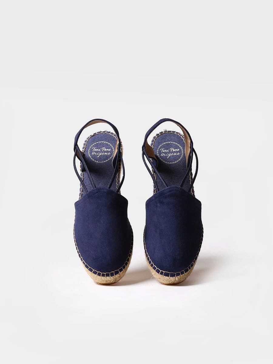 Toni Pons Tremp espadrille compensée daim talon 6 cm