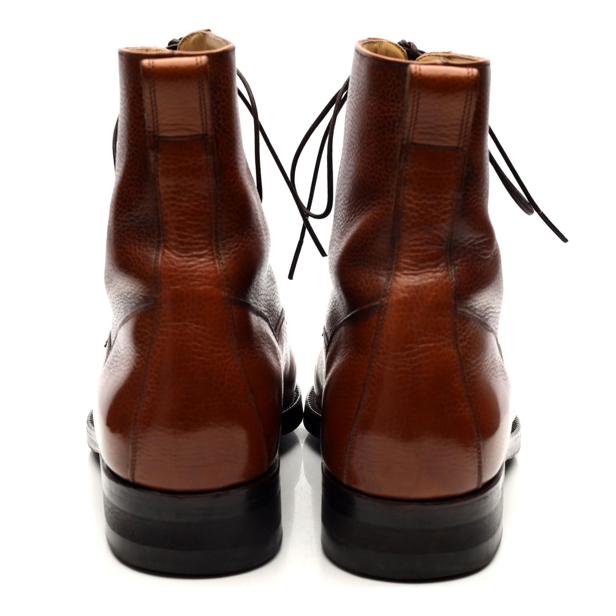 Vass Valway bottes cuir grain marron UK 9
