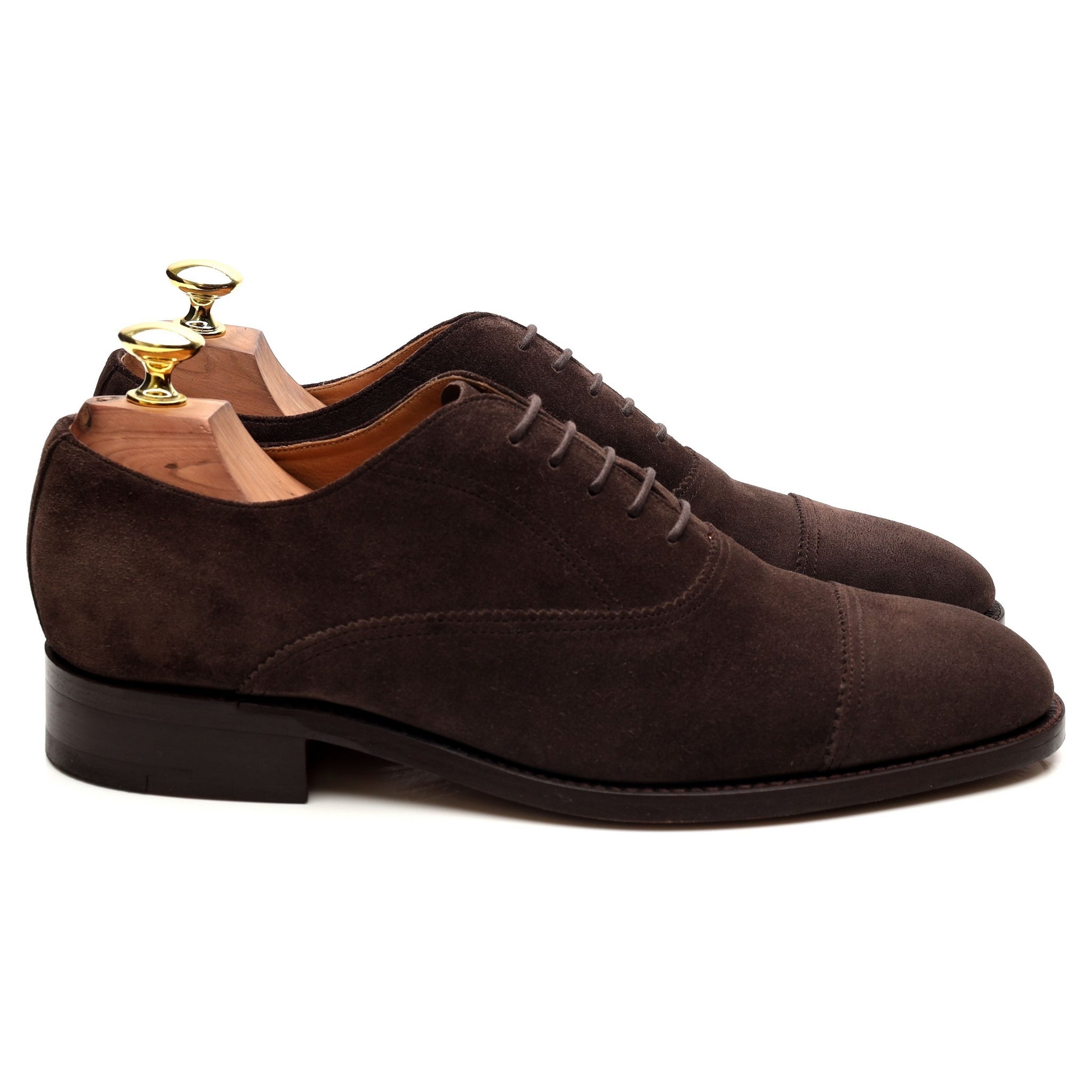 Barker Straight Cap richelieu suède marron pointure UK 7