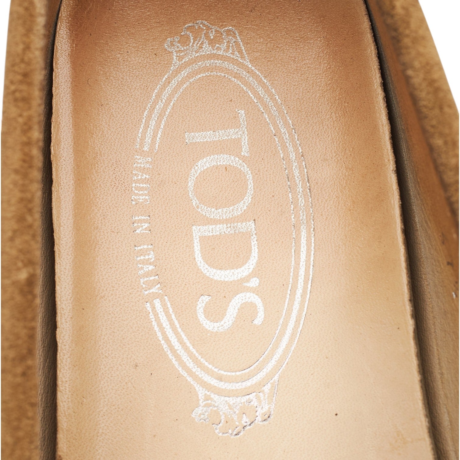 Tod's mocassins penny daim beige 37,5 femme