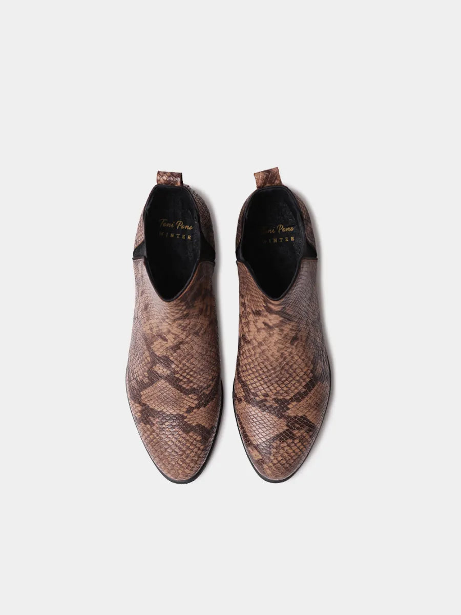 Toni Pons Naroa-PI bottine cuir femme serpent