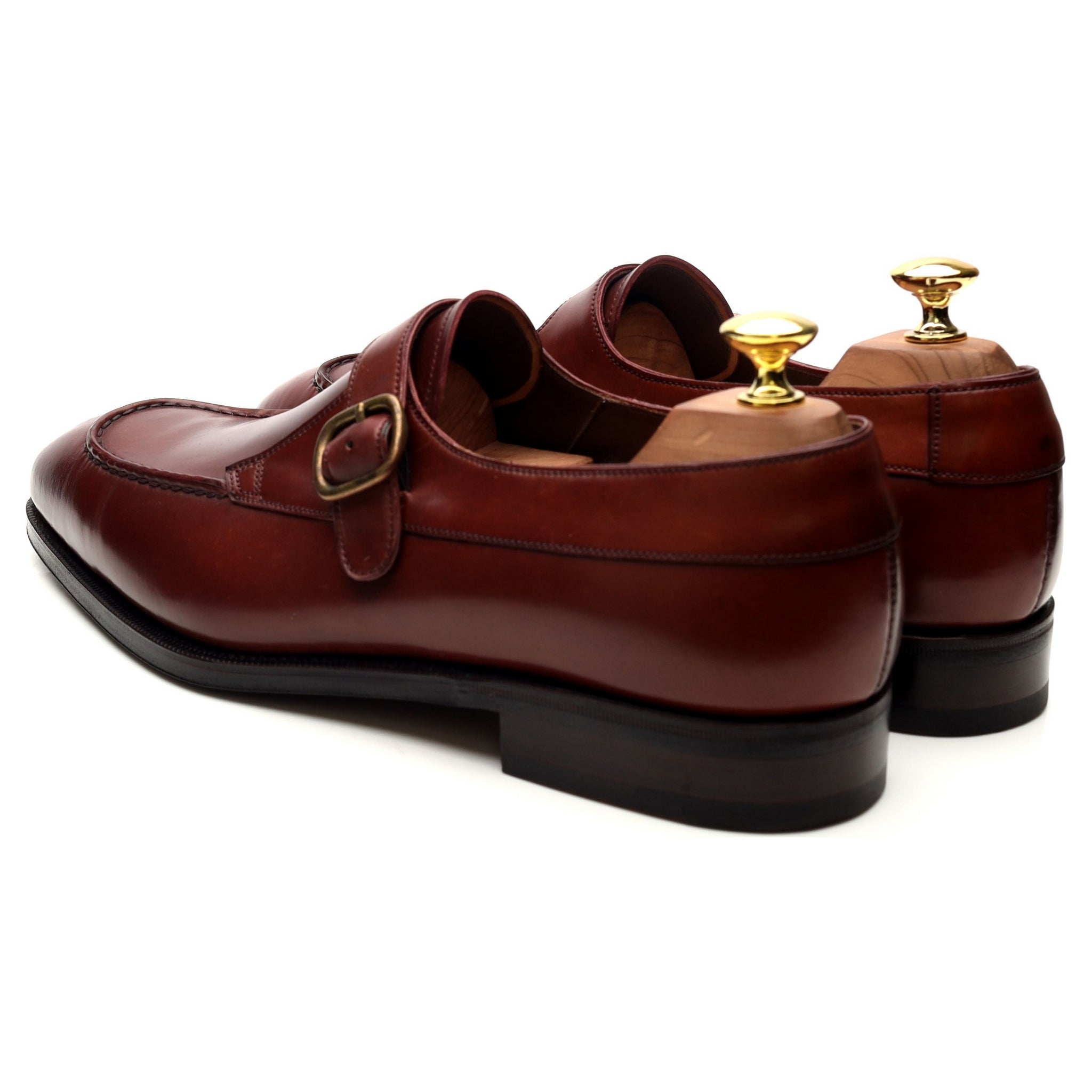Carmina 80180 Monk Cuir Cordovan Rouge UK 8.5