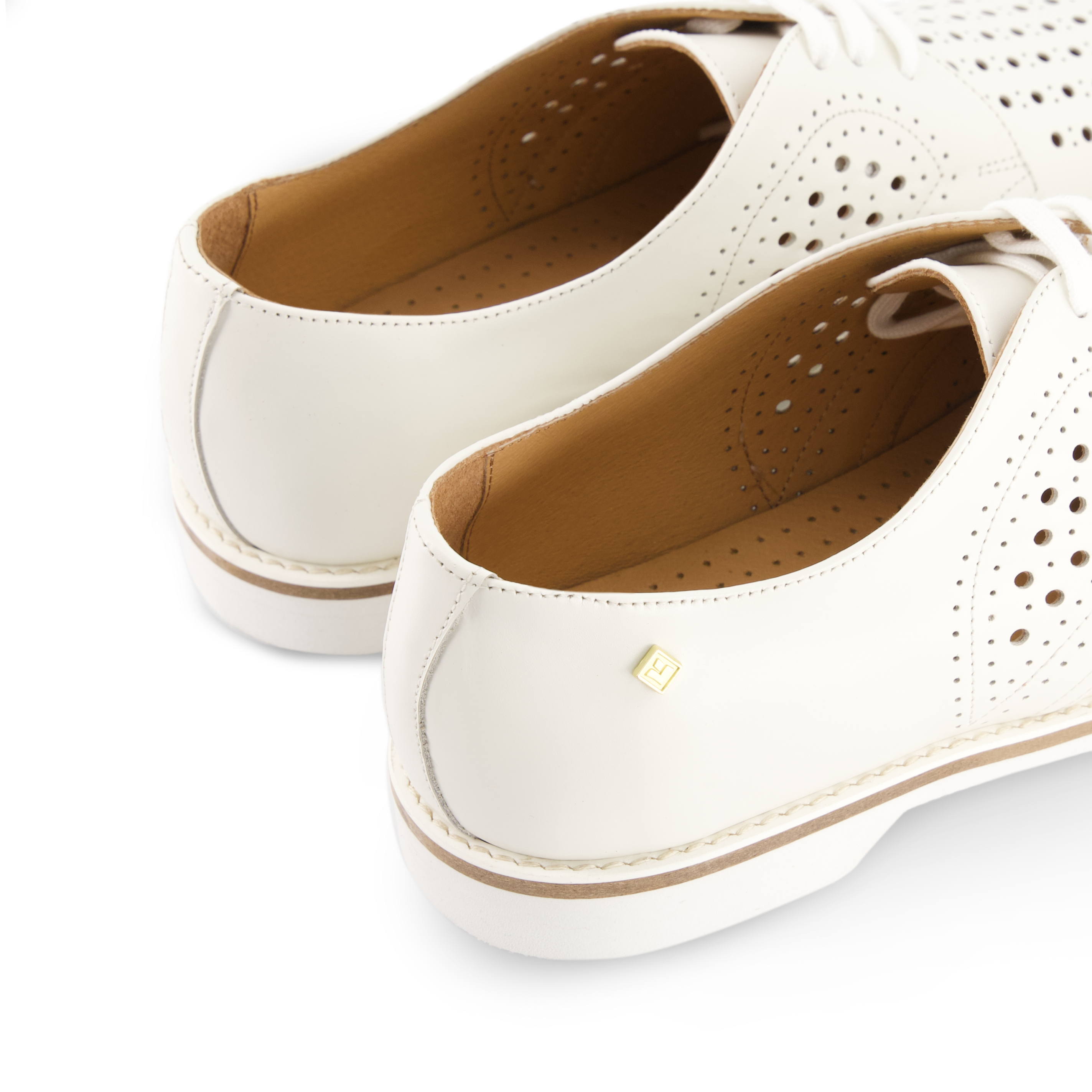 Rivieras 6000 derby cuir écru