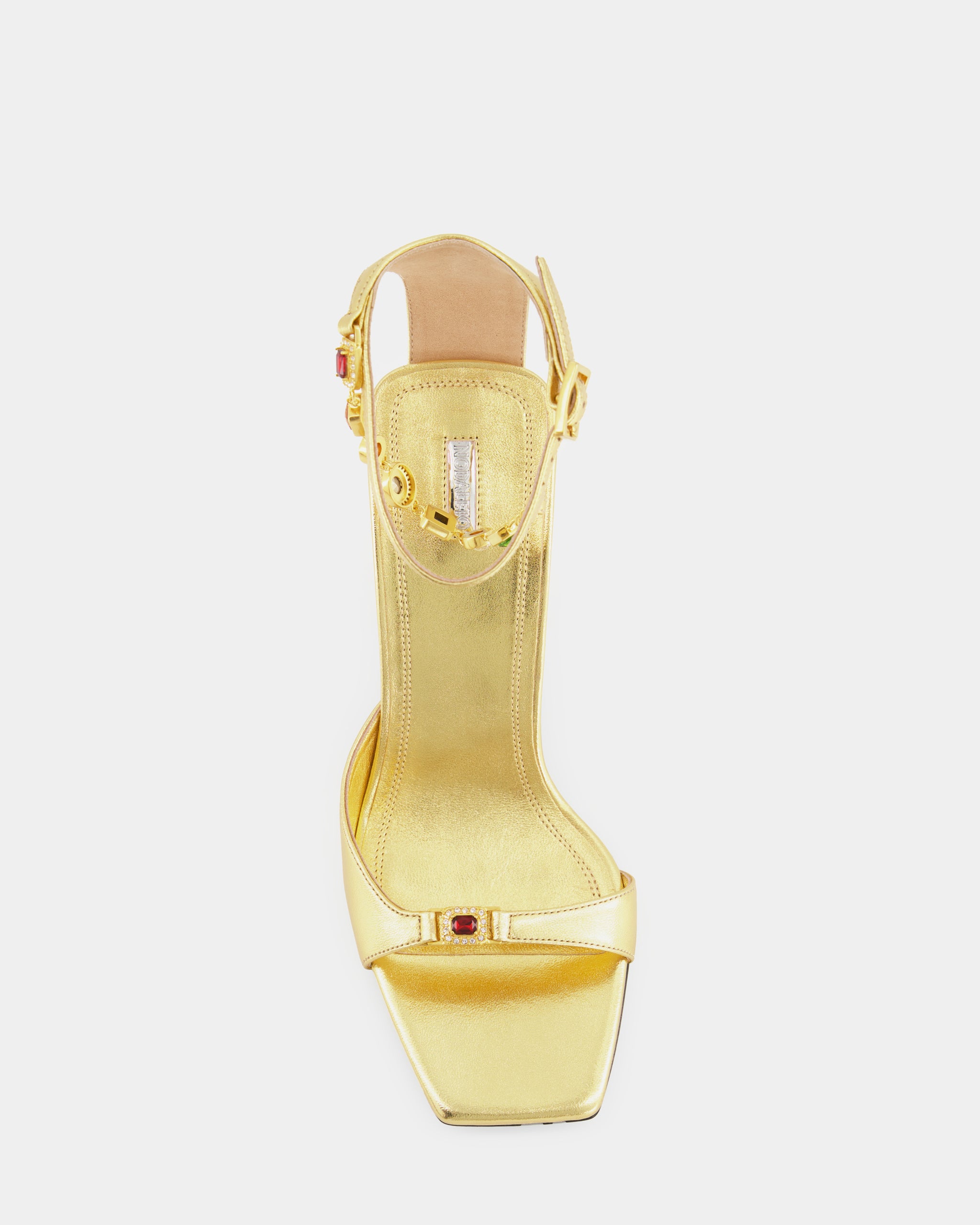 Nodaleto Gemma 90 sandales cuir doré Gold Metallic talon 9 cm