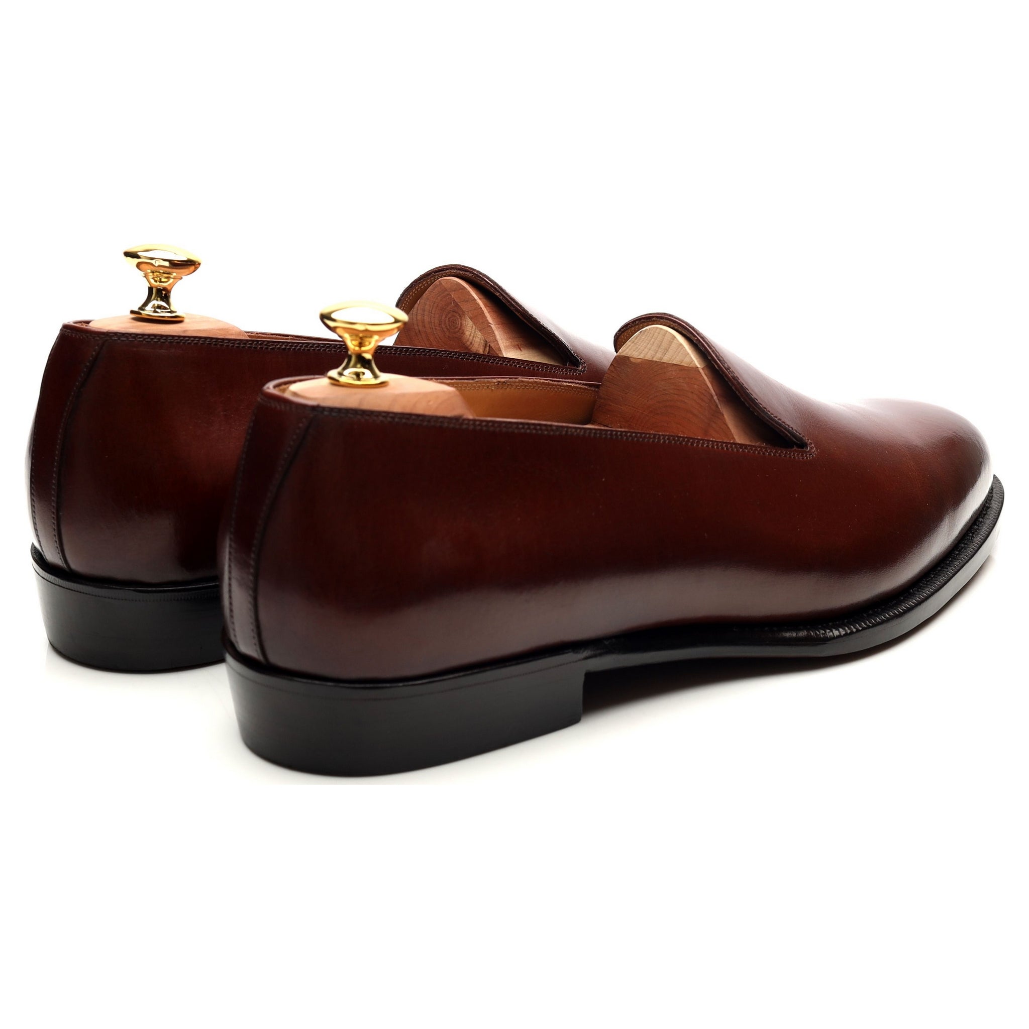 Korbinian Ludwig Hess mocassins cuir marron UK 11