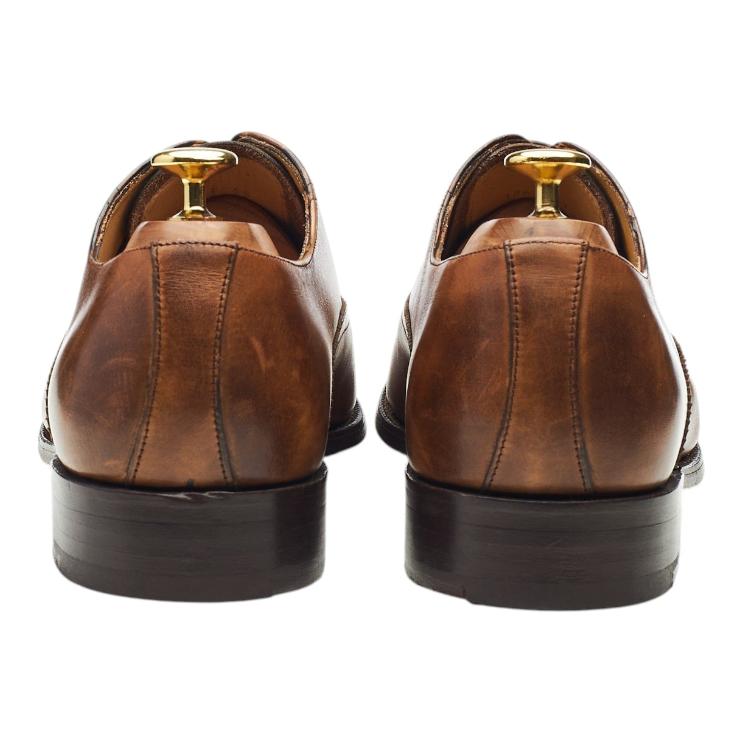 Barker Cap Toe richelieu cuir marron pointure UK 8