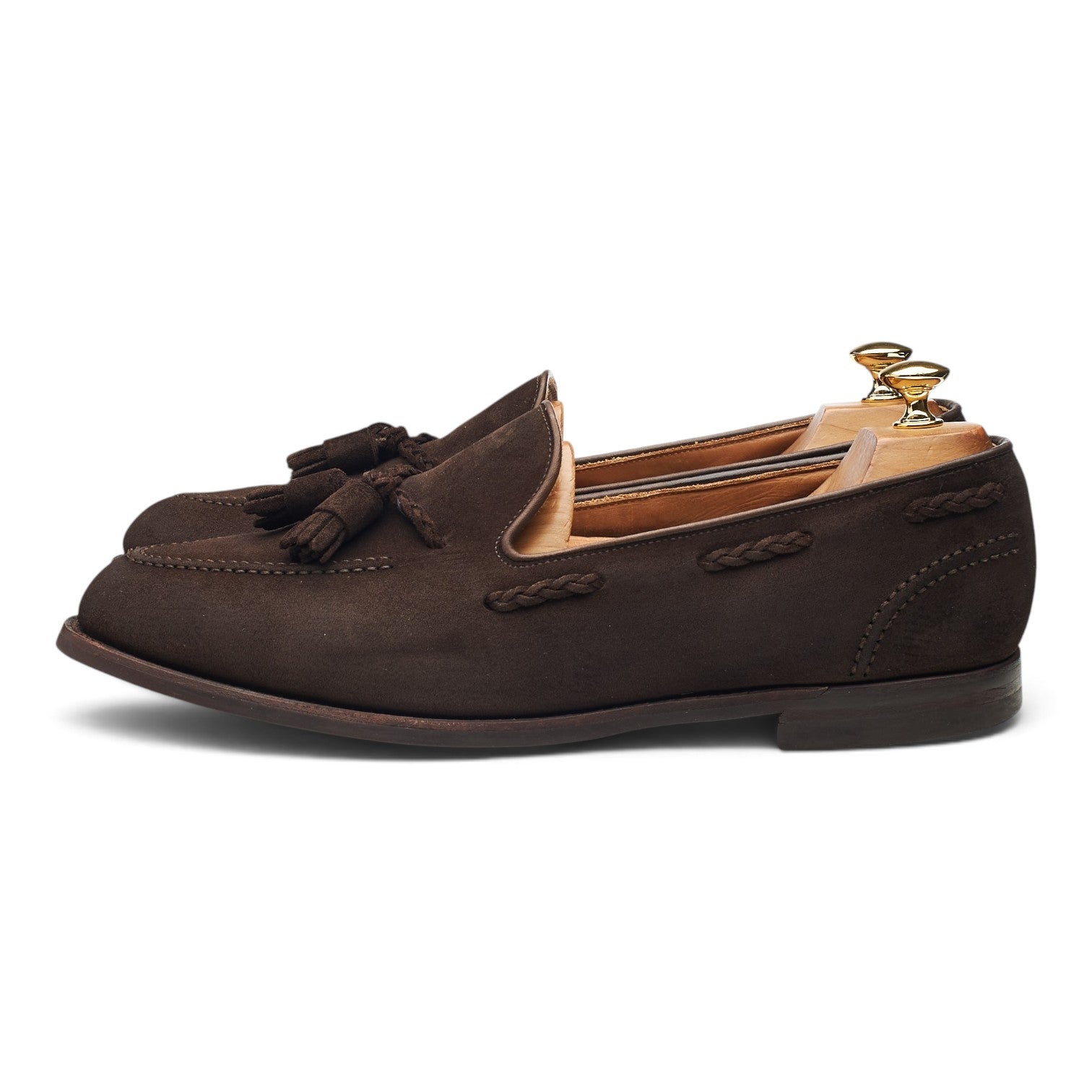 Crockett & Jones Studridge mocassins marron 10,5 daim