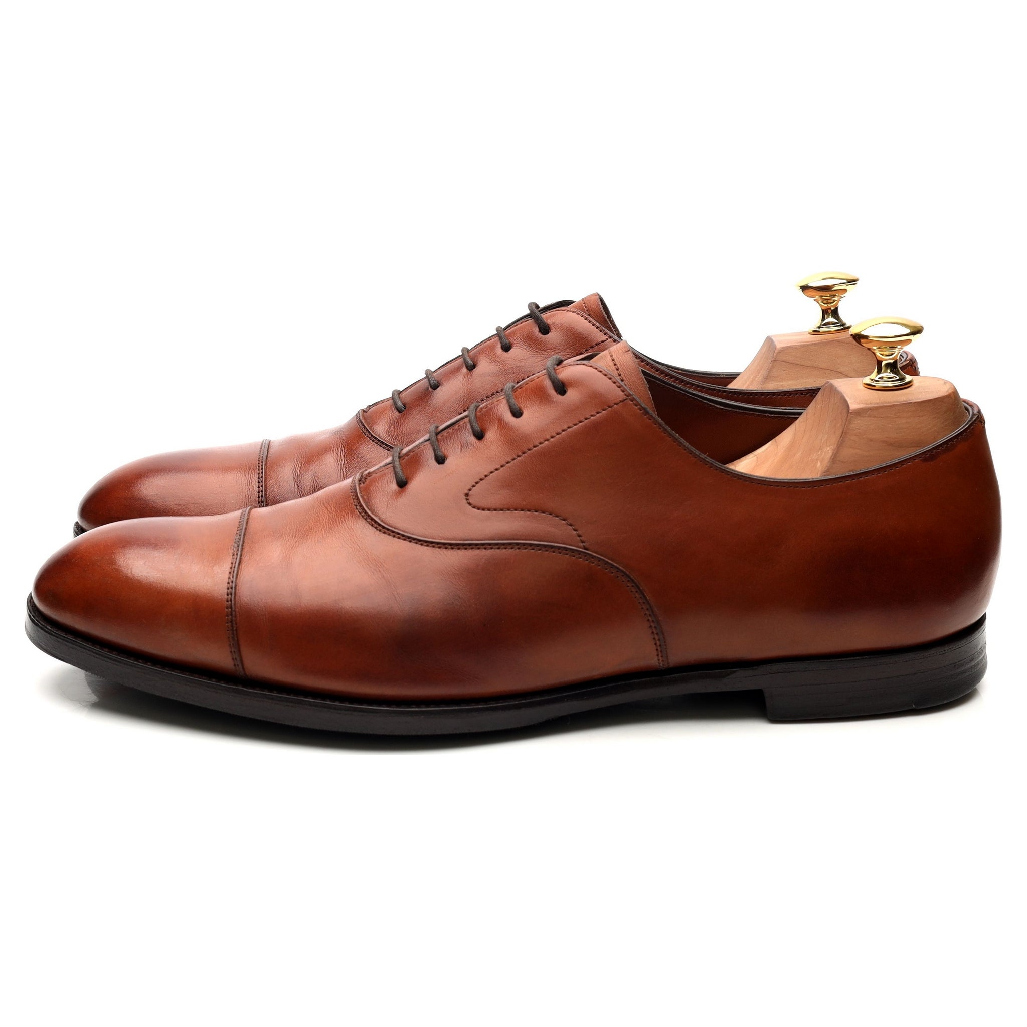 Edward Green Chelsea richelieu cuir tabac 10.5 cousu Goodyear