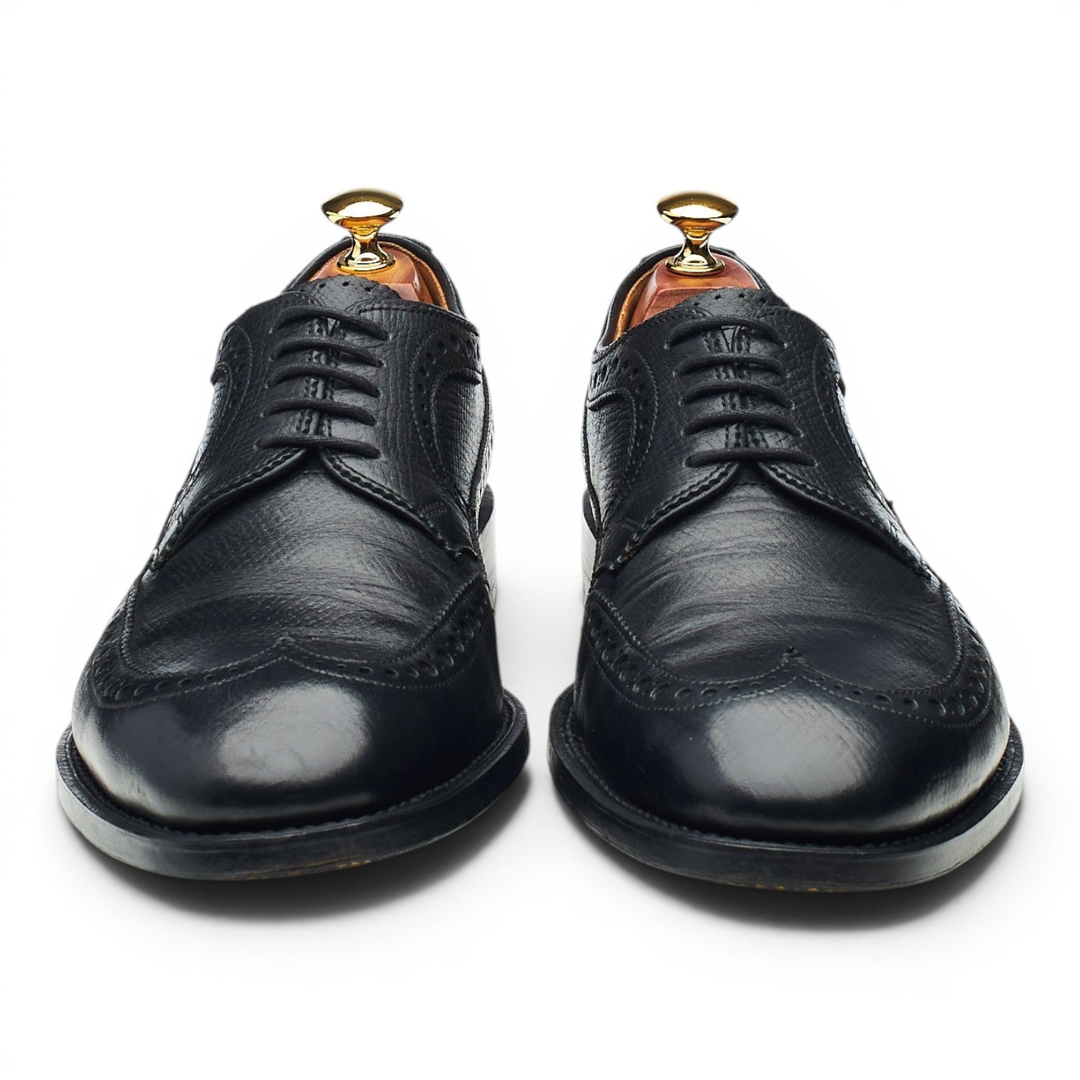 Valentin Frunza derby brogue cuir noir 42,5 grain