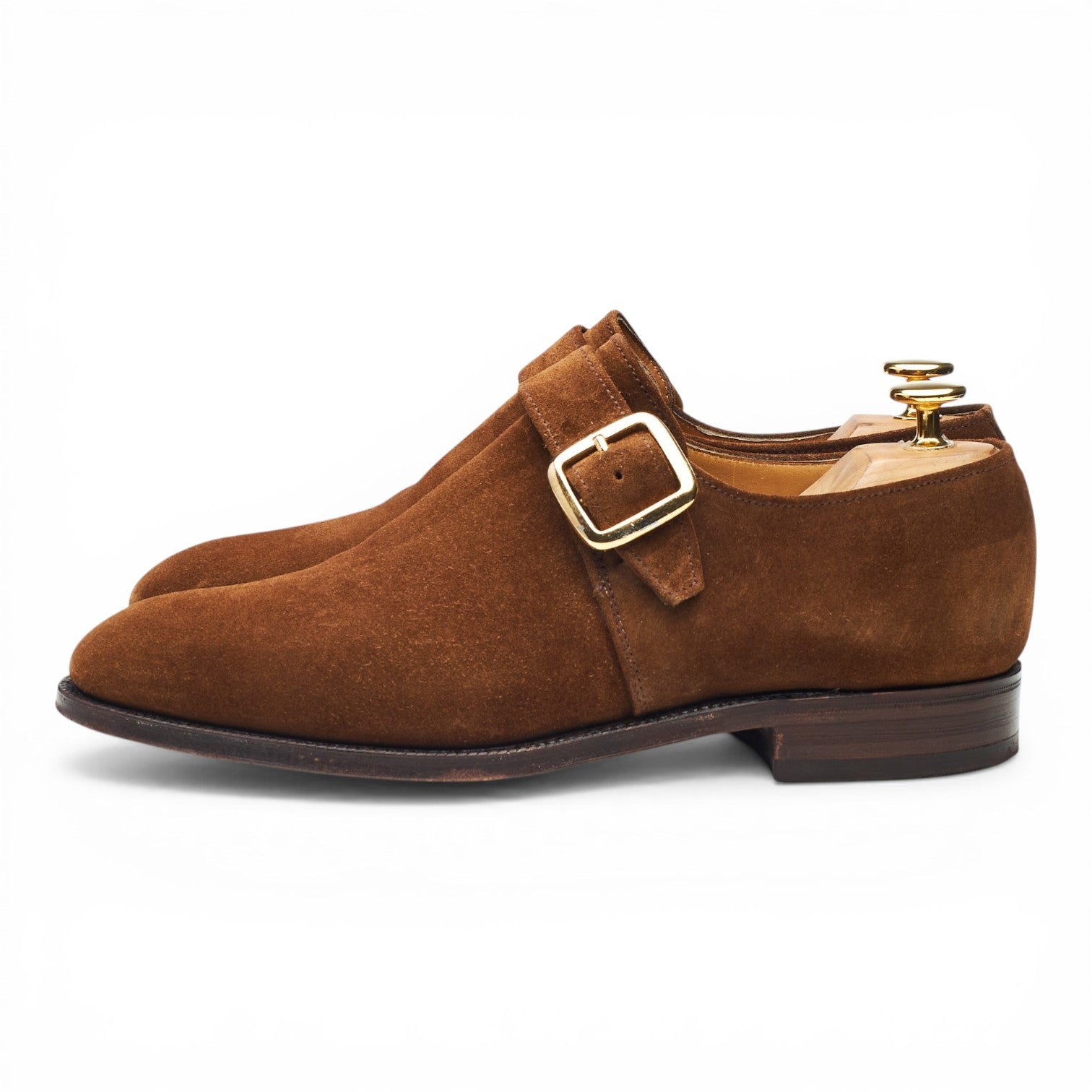 Alfred Sargent Bond monk daim marron UK 6,5