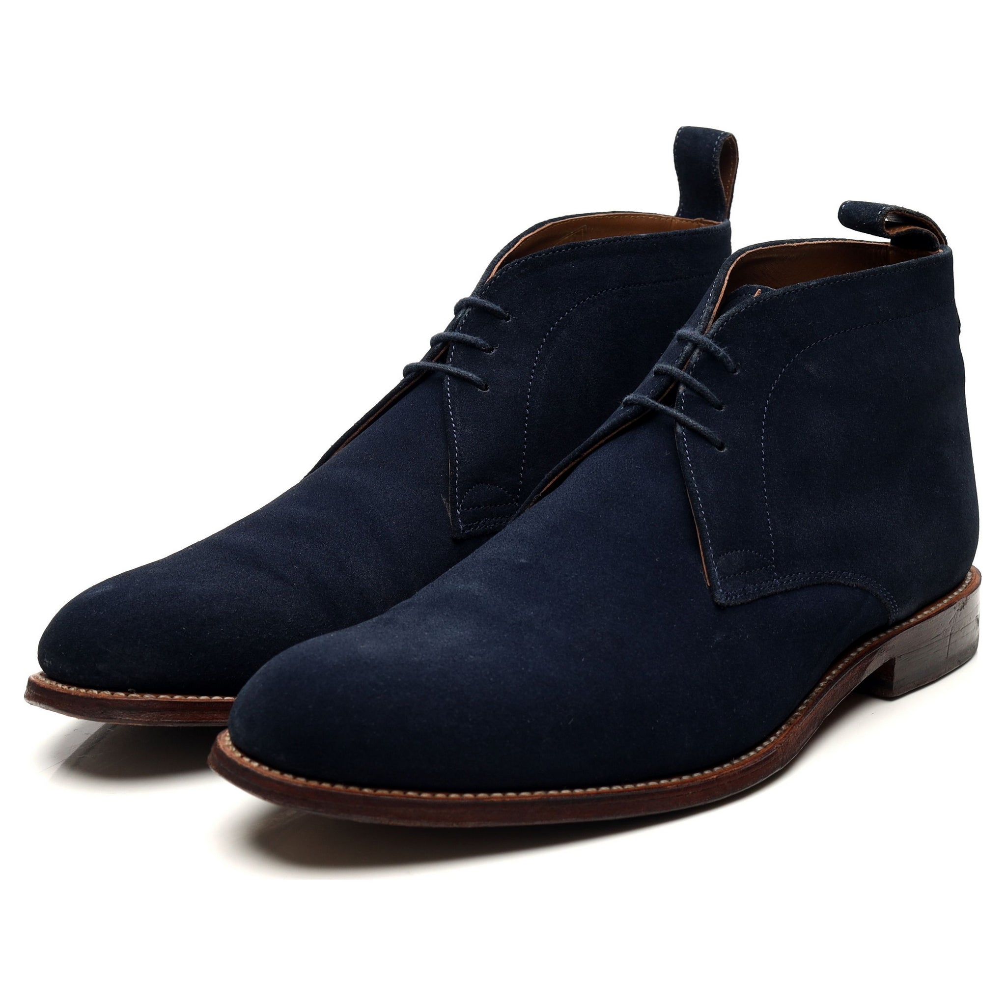 Grenson Marcus Bottines Chukka Daim Bleu Marine UK 9
