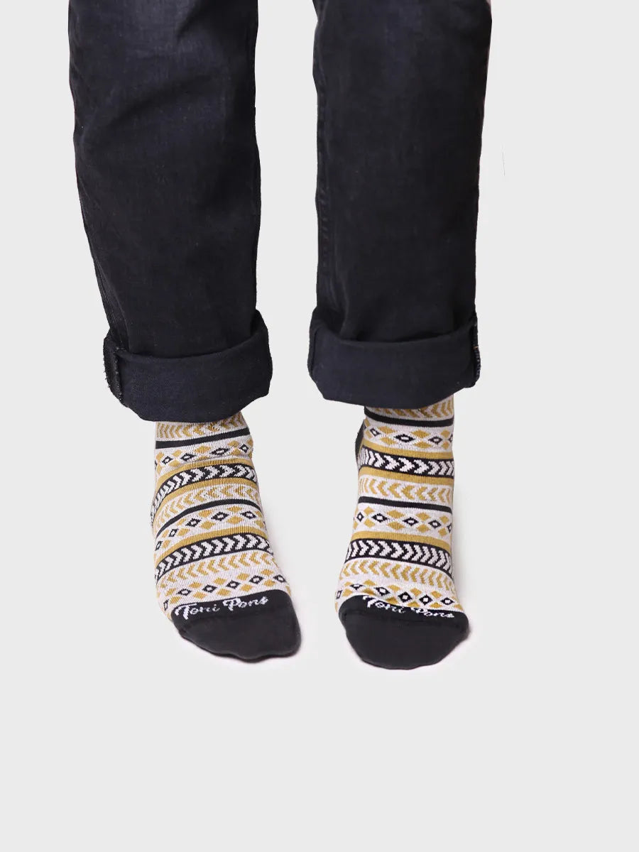 Toni Pons Quel-HK chaussettes coton mixte rayées noires