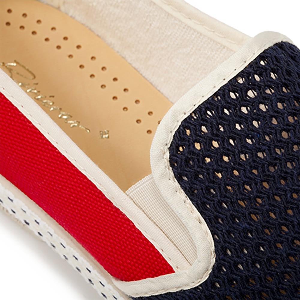 Rivieras Classic Match Marine Rouge espadrilles toile marine