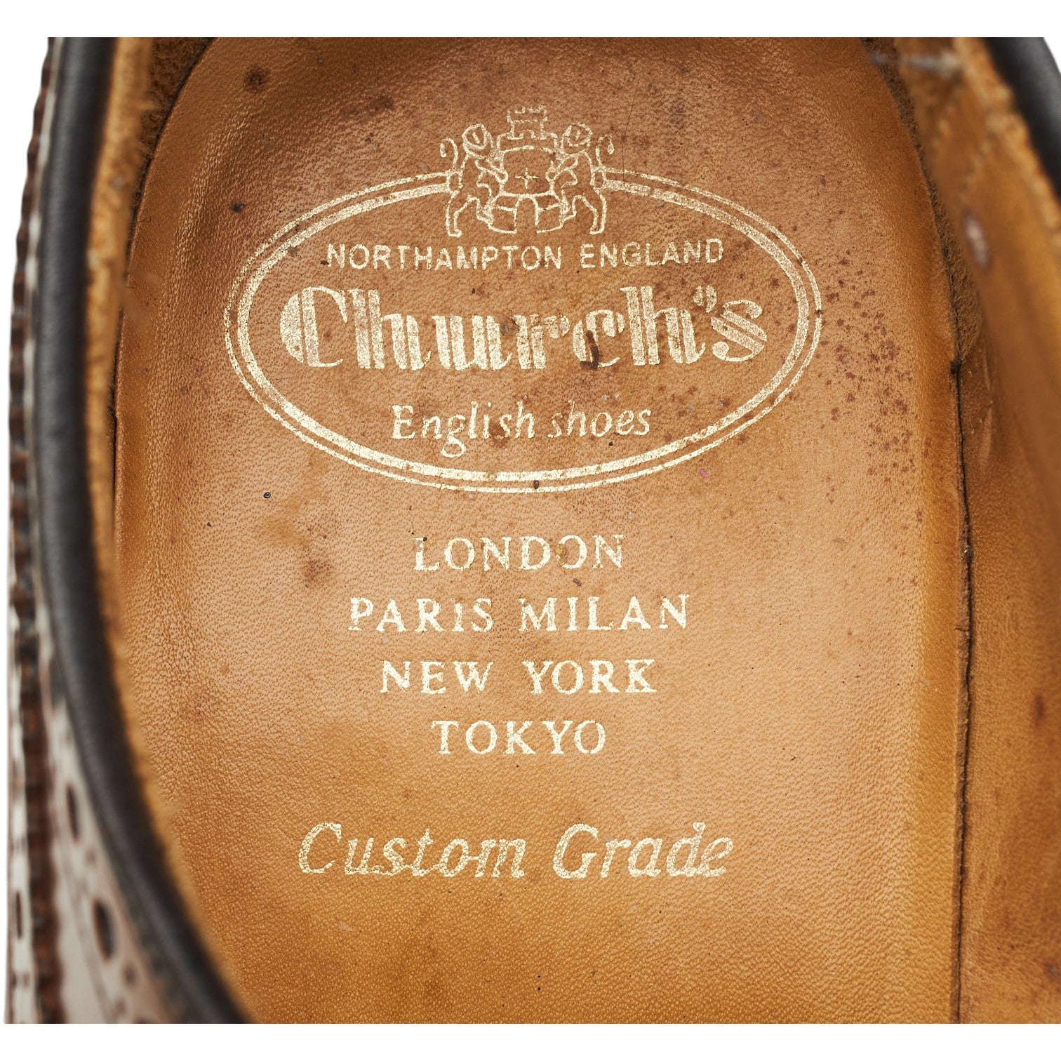 Church's Grafton derby brogue cuir marron UK 9.5