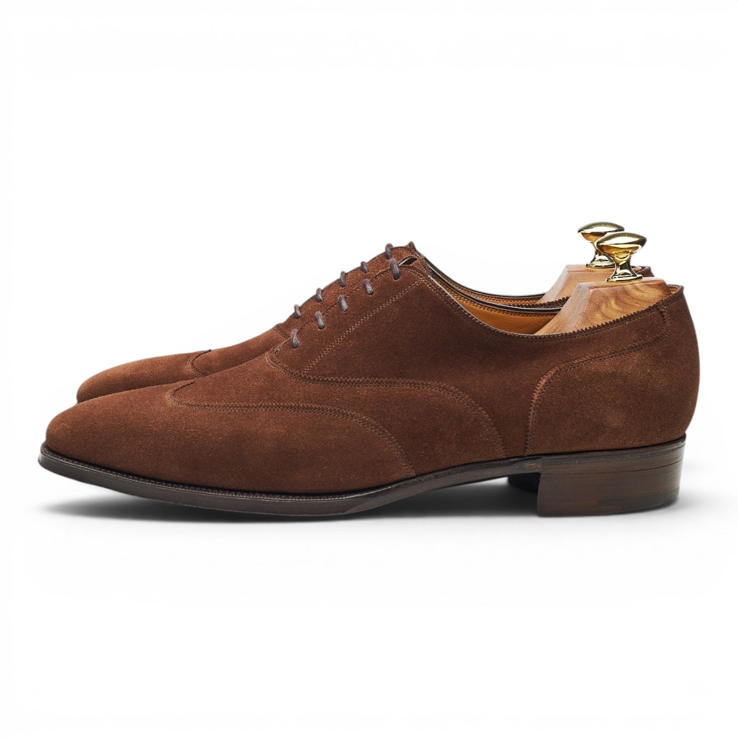 Gaziano & Girling Connaught richelieu daim marron UK 8