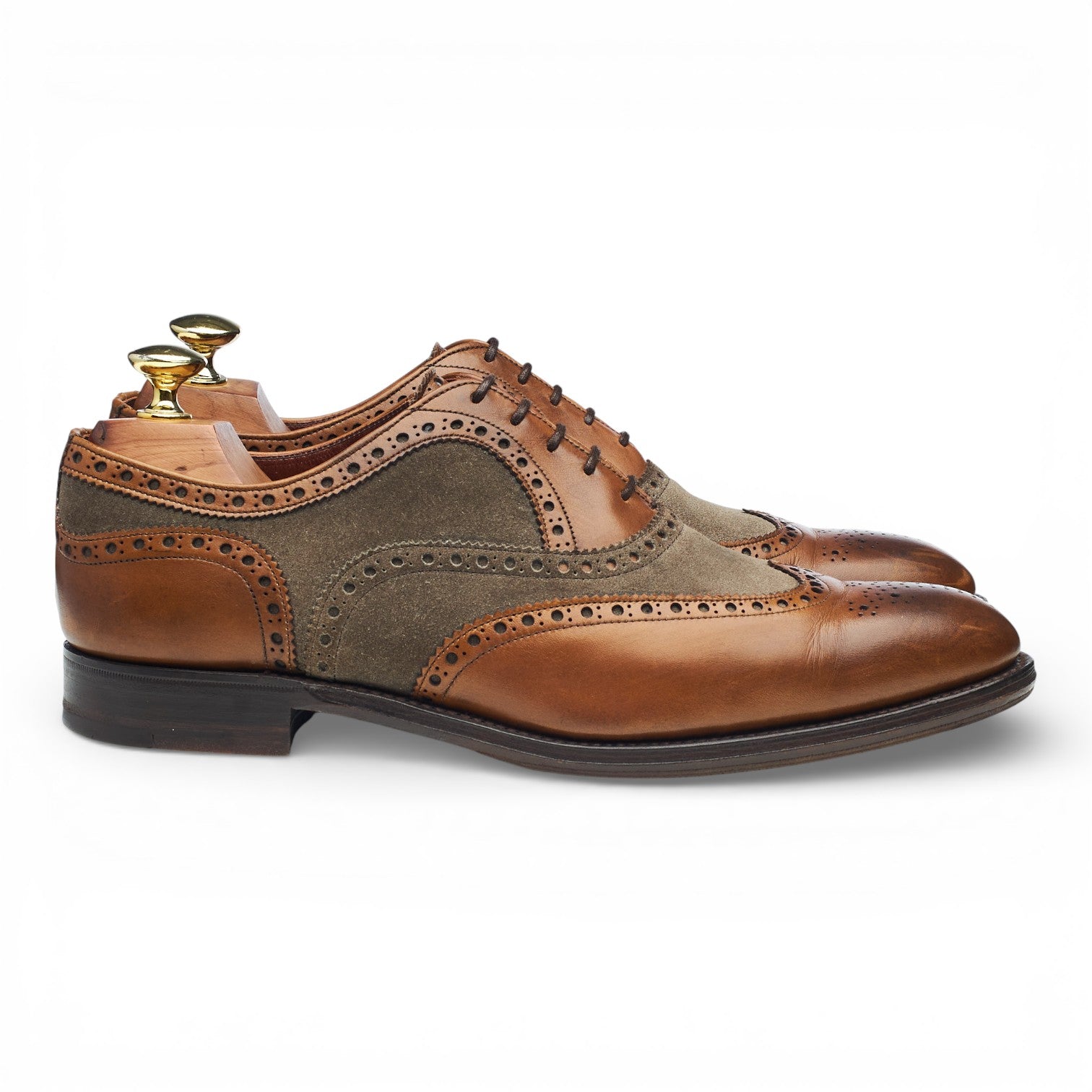 Herring Fencote oxford brogues cuir marron UK 7