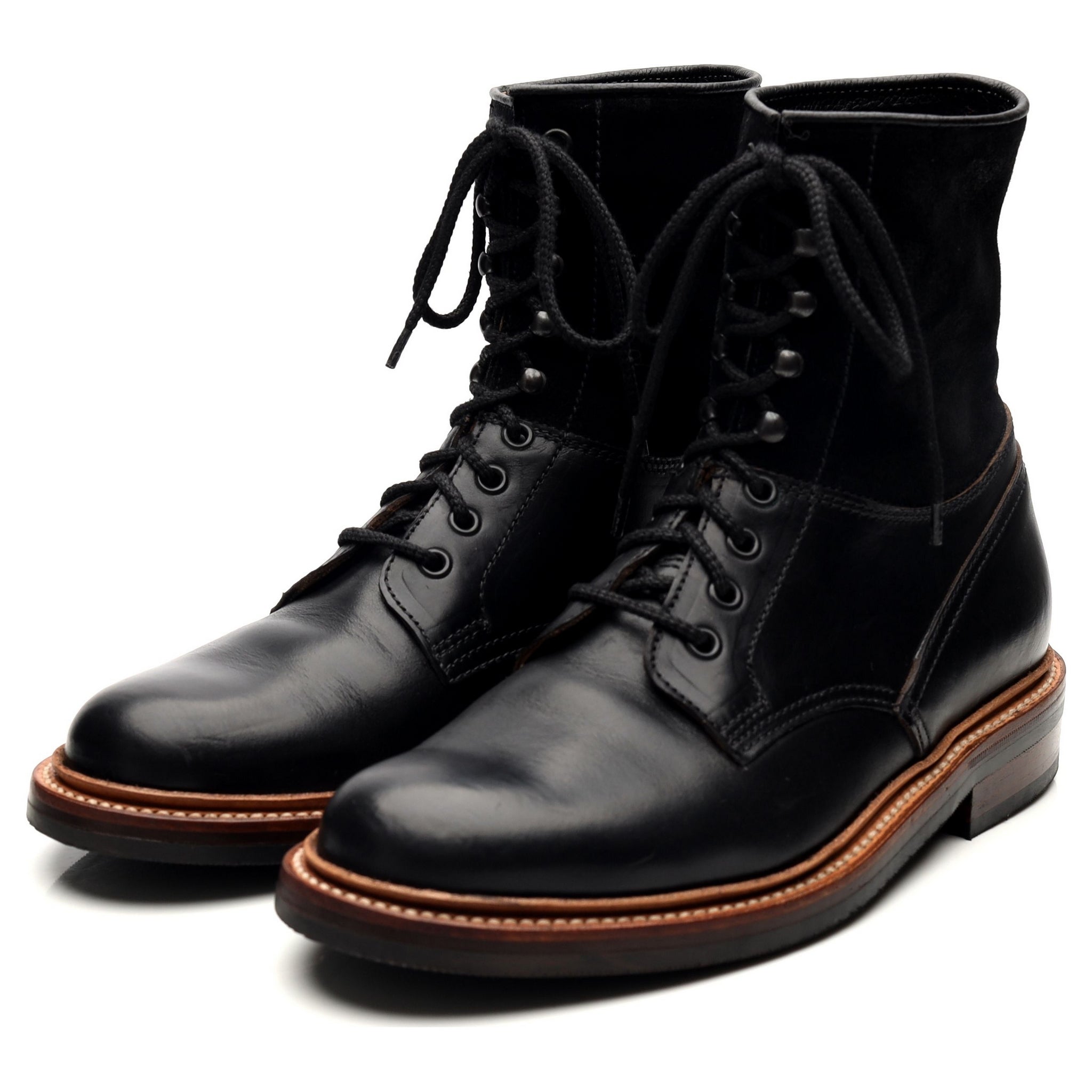 Grenson Veronica bottines cuir noir UK 5 semelle caoutchouc