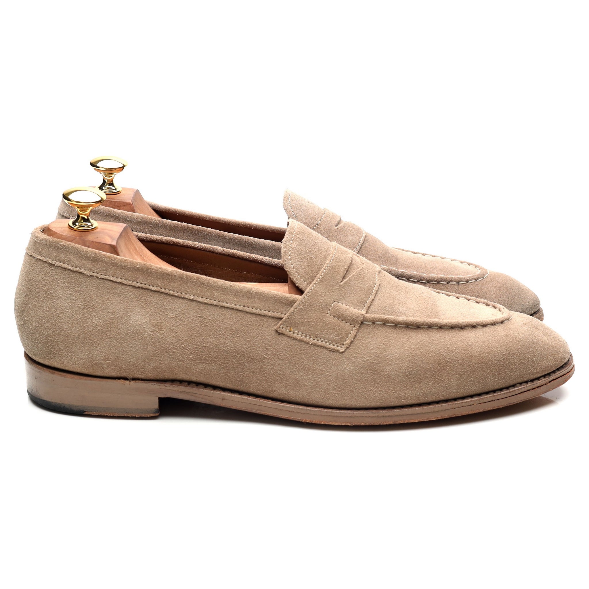 Grenson Lloyd mocassin suède beige UK 10