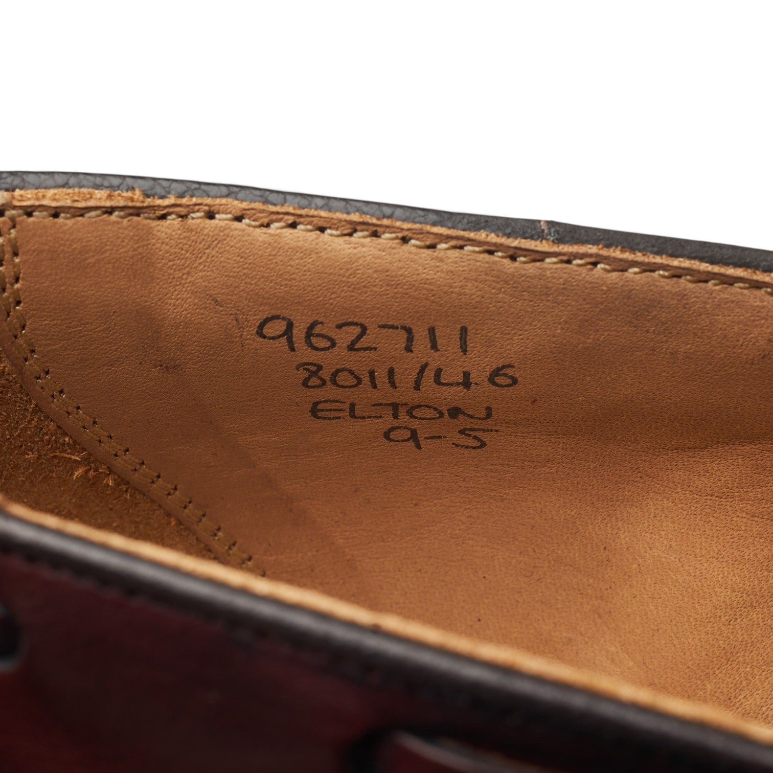Tricker's Elton mocassins cuir bordeaux pointure 9