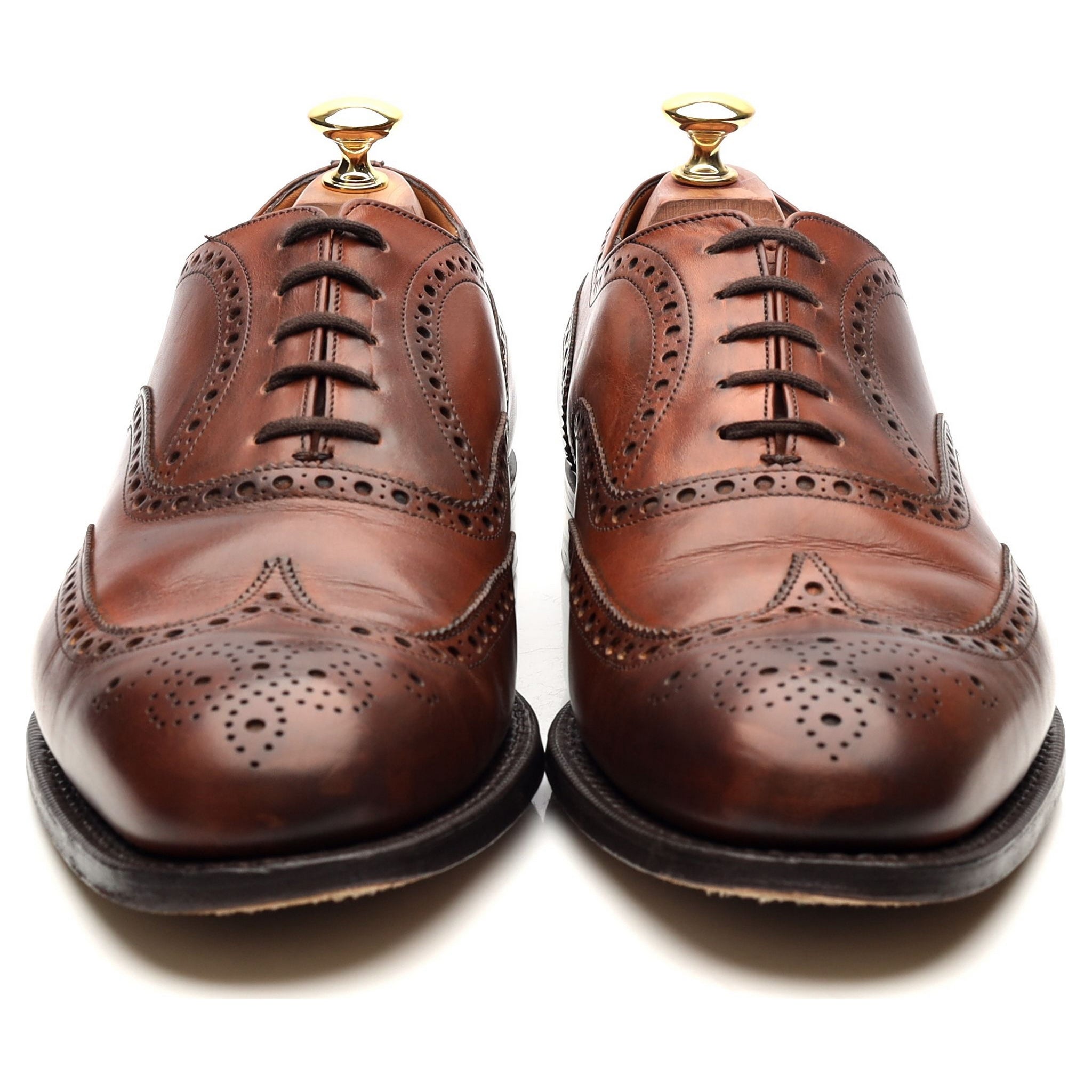 Church's Chetwynd brogue cuir marron clair UK 9