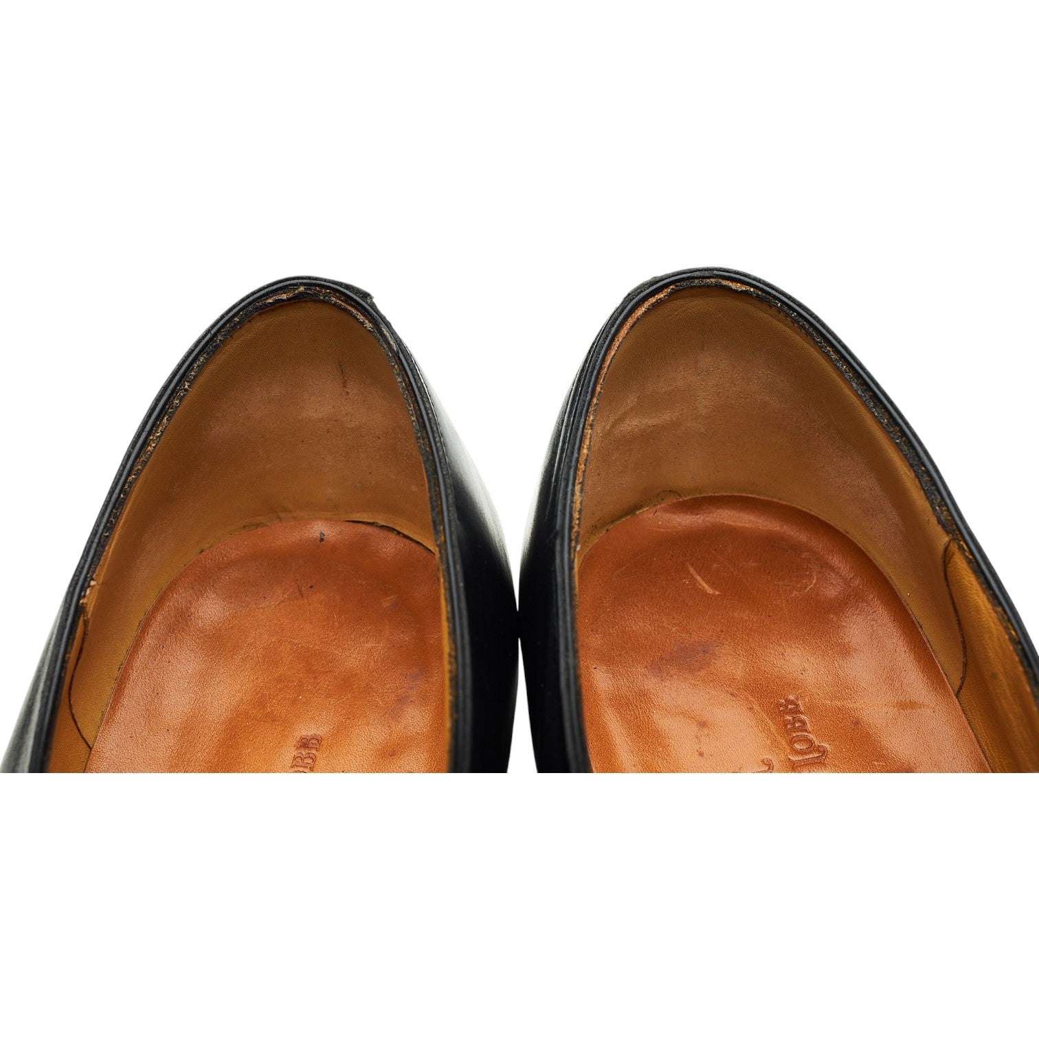 John Lobb Bourne monks cuir noir pointure UK 10,5
