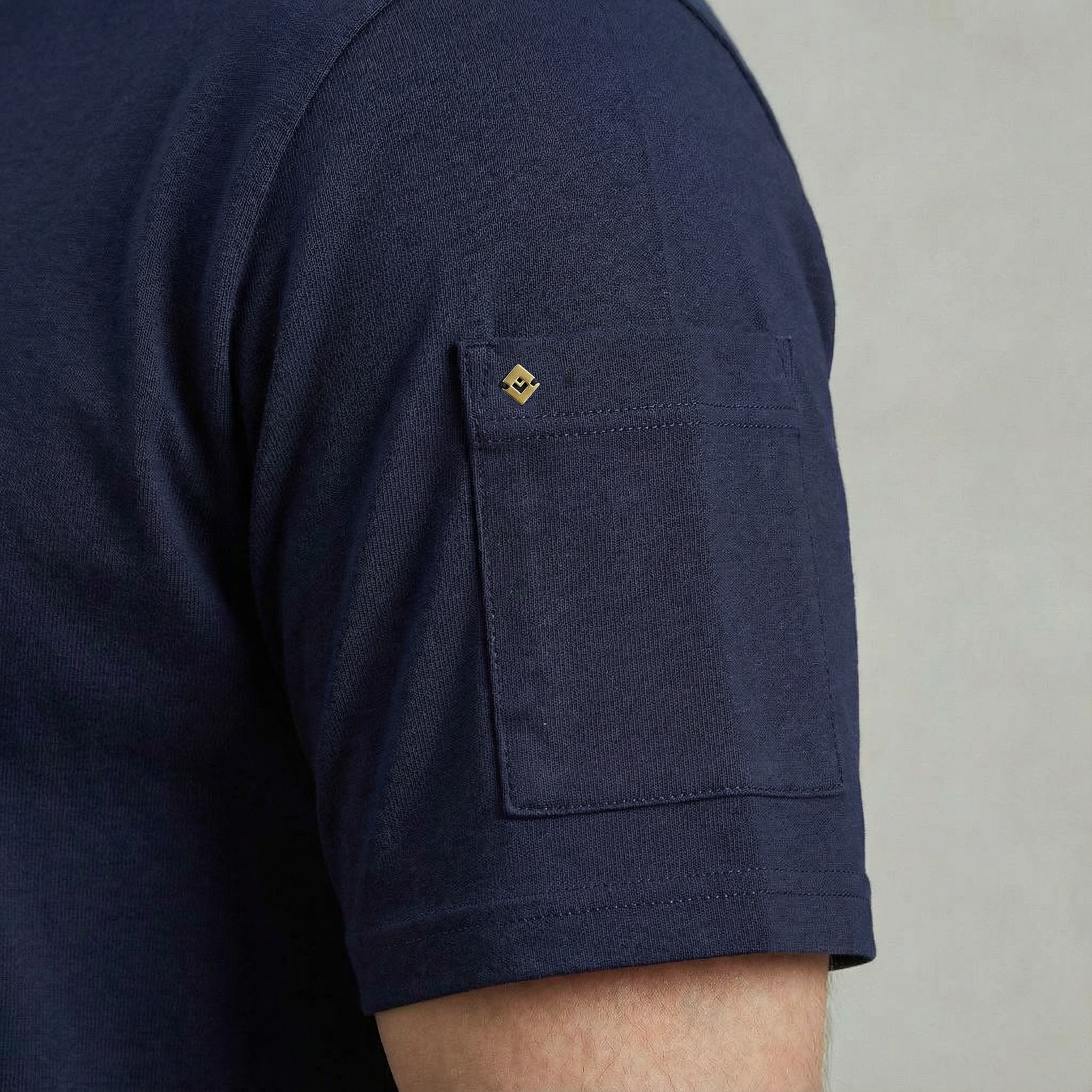 Rivieras Tropez t-shirt marine poche manche