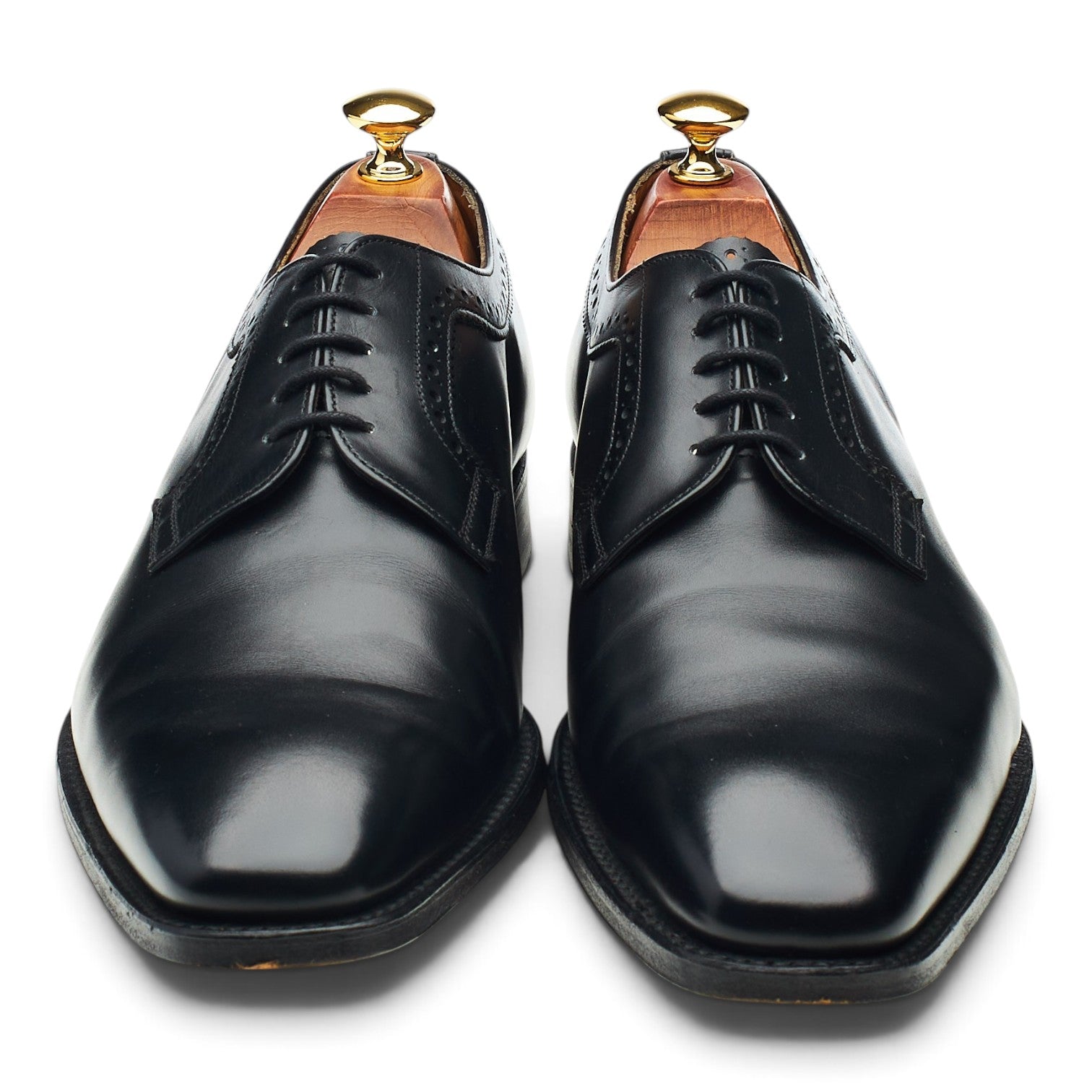 Cheaney Leo derby cuir noir UK 9.5 bout lisse