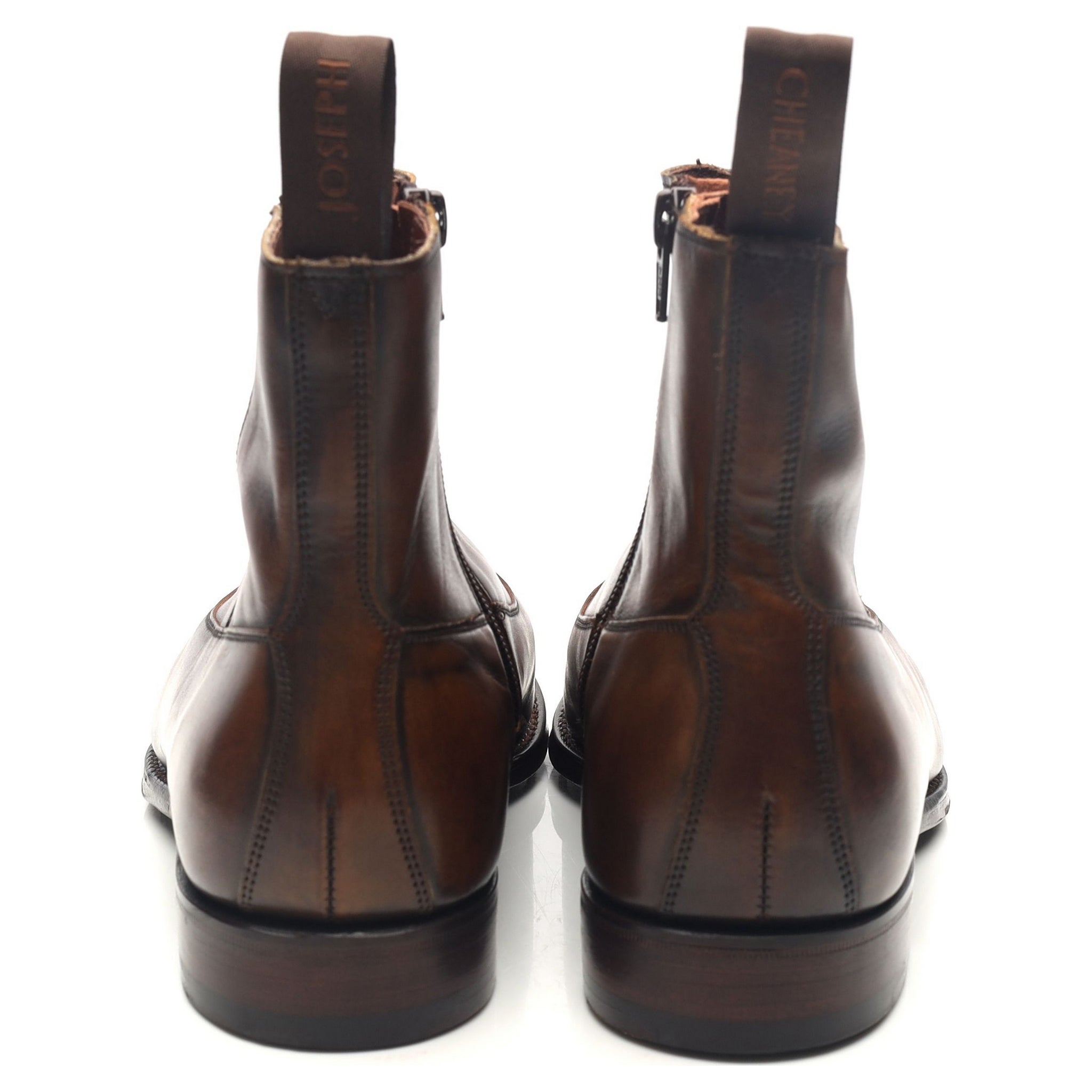 Cheaney Isleworth boots cuir marron foncé zip pointure UK 7