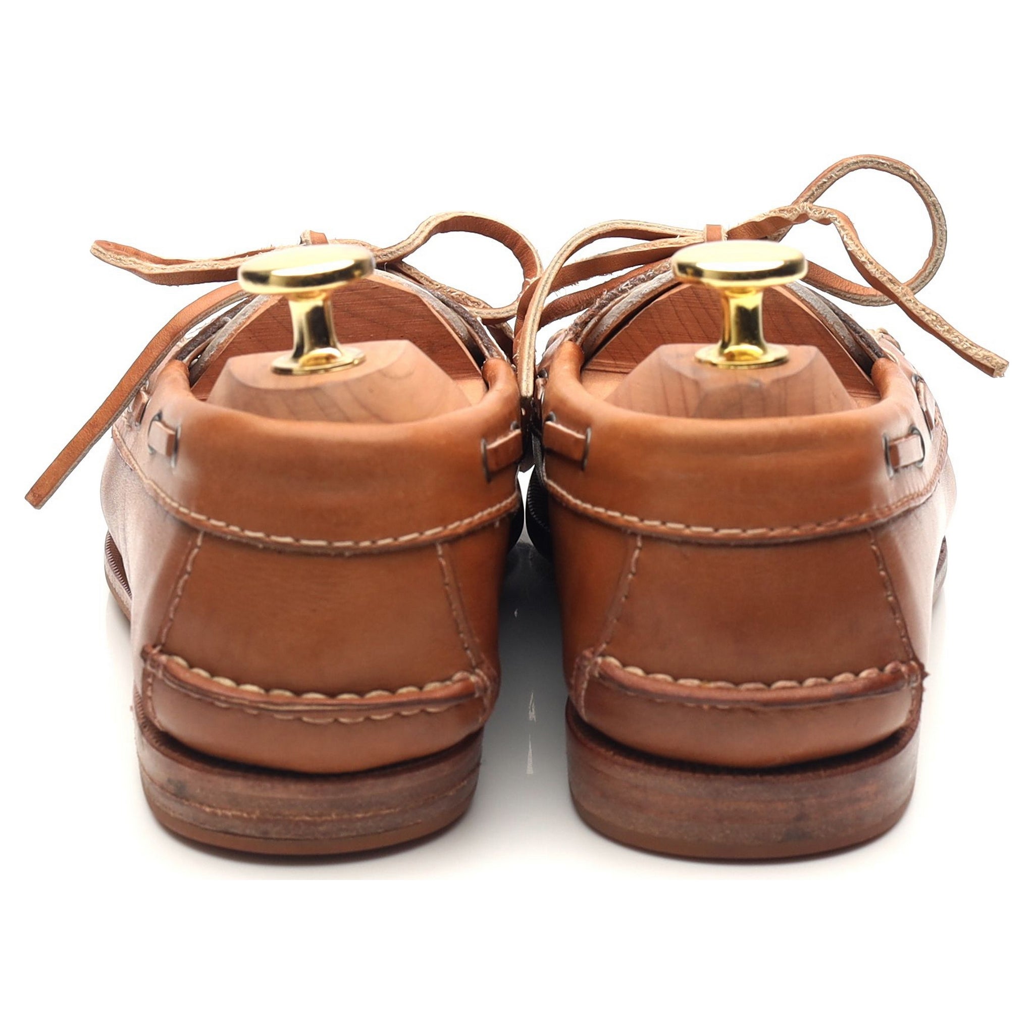 Carmina bateau cuir marron blanc 4.5 UK femme