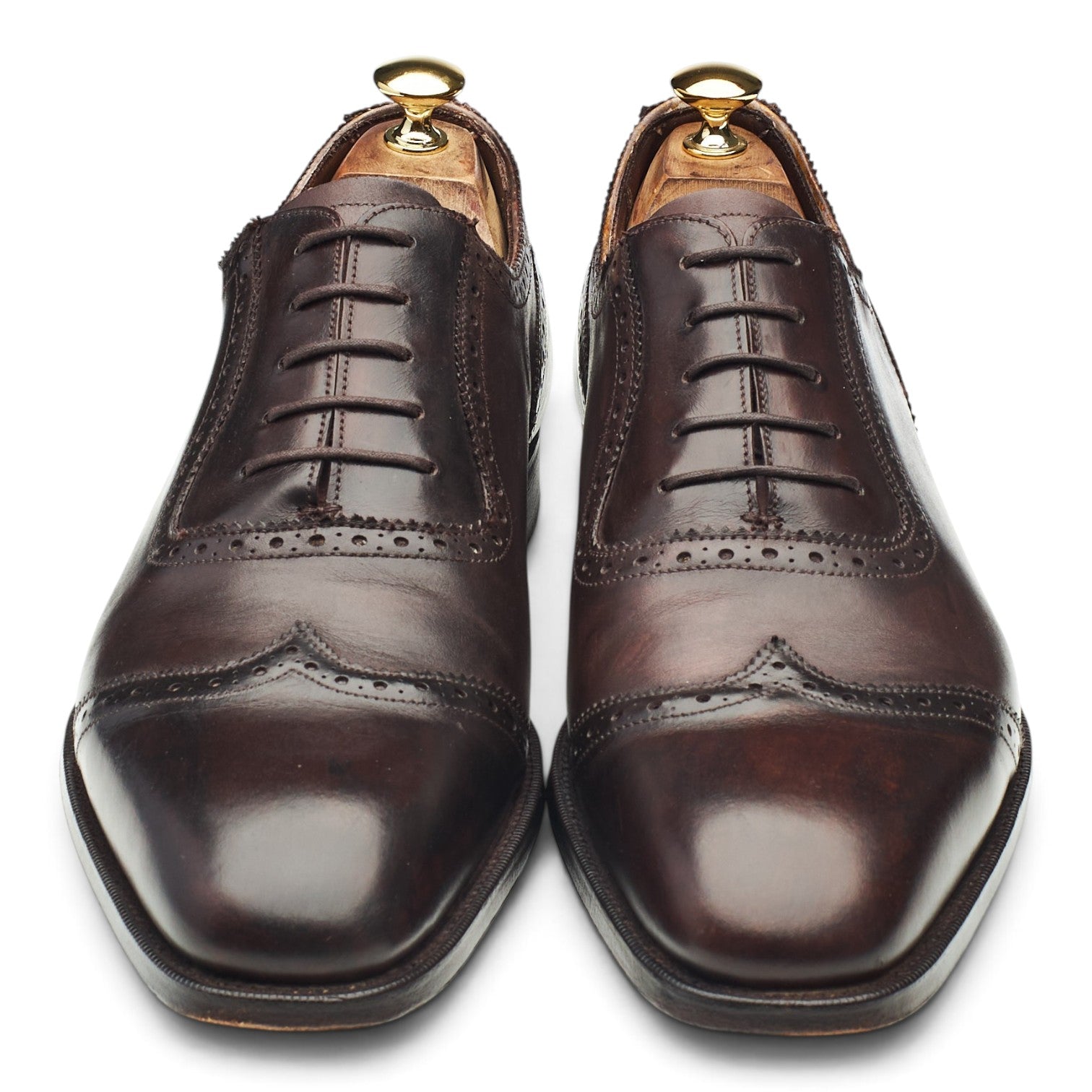 Grenson Masterpiece richelieu cuir marron foncé UK 10,5