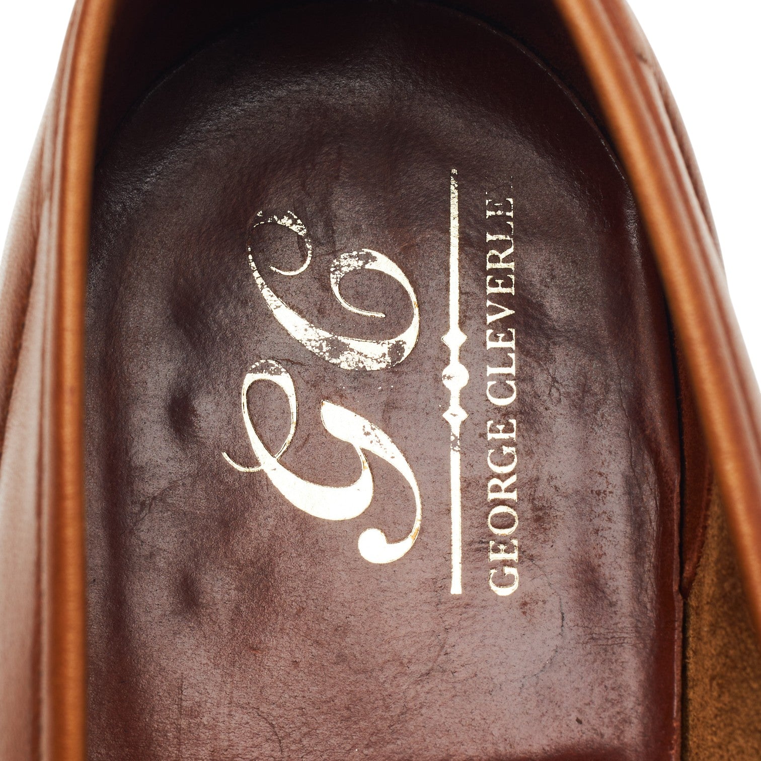 George Cleverley George mocassins cuir tan UK 7.5