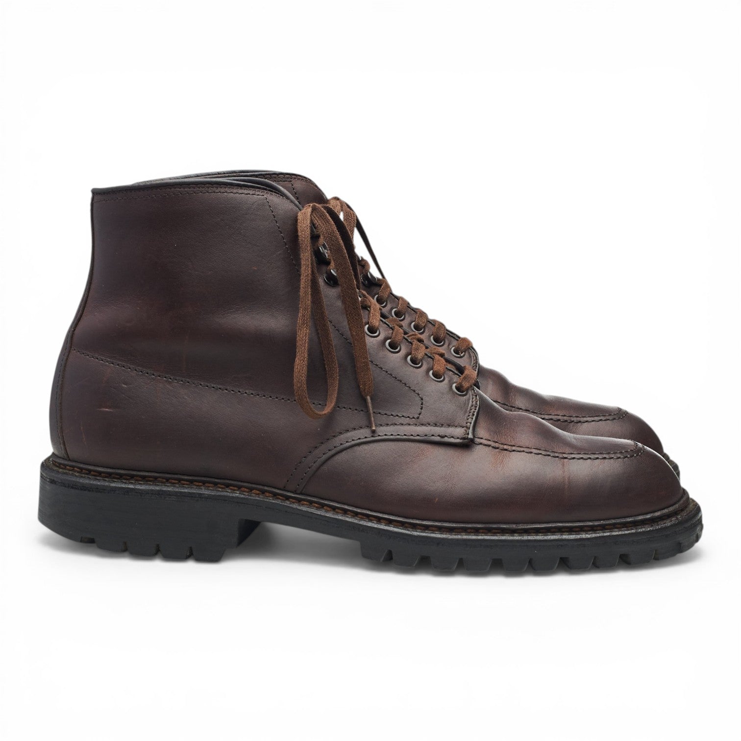 Alden 404 bottes cuir marron foncé UK 7 semelle crantée
