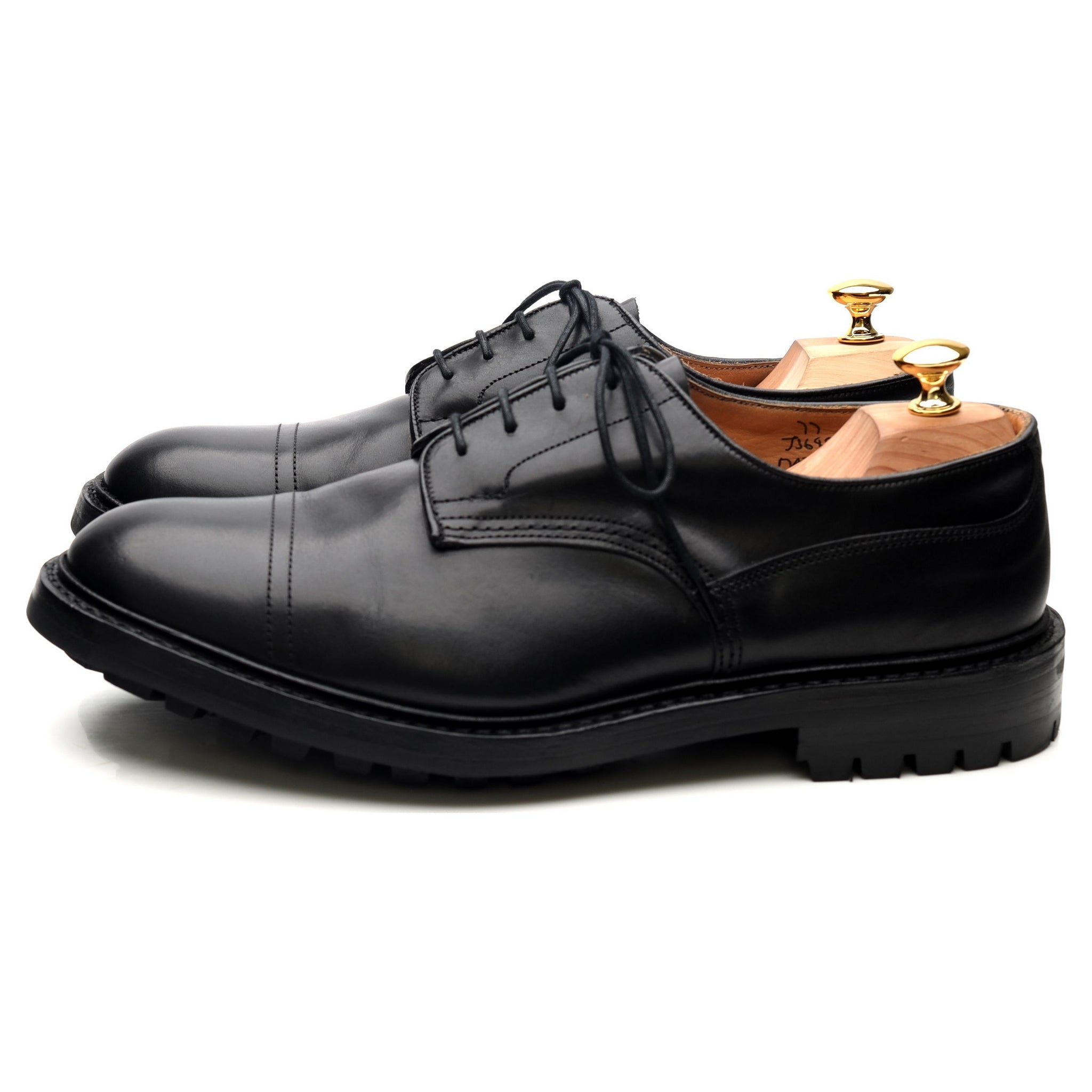 Tricker's Matlock derby cuir noir 10.5 semelle commando