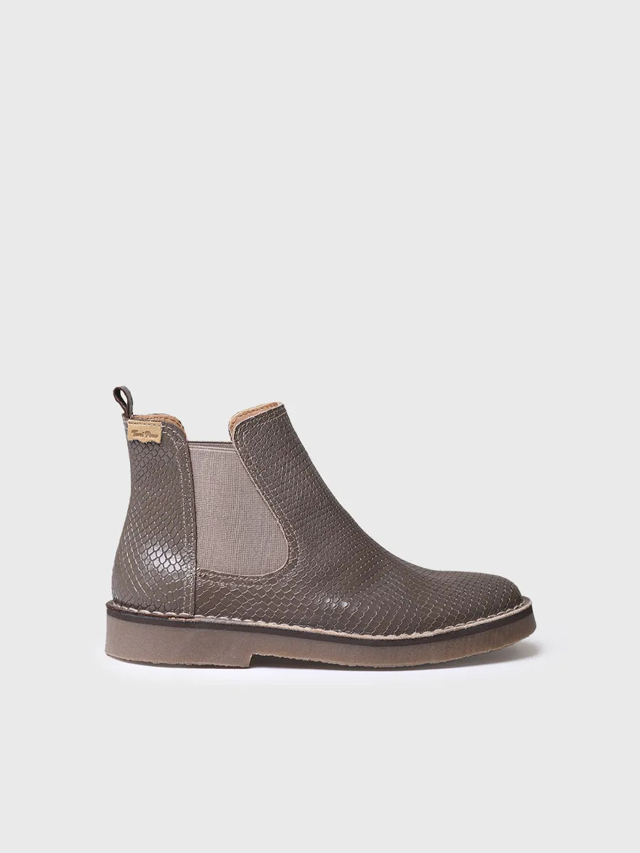 Toni Pons Isa-CC bottine femme taupe effet serpent